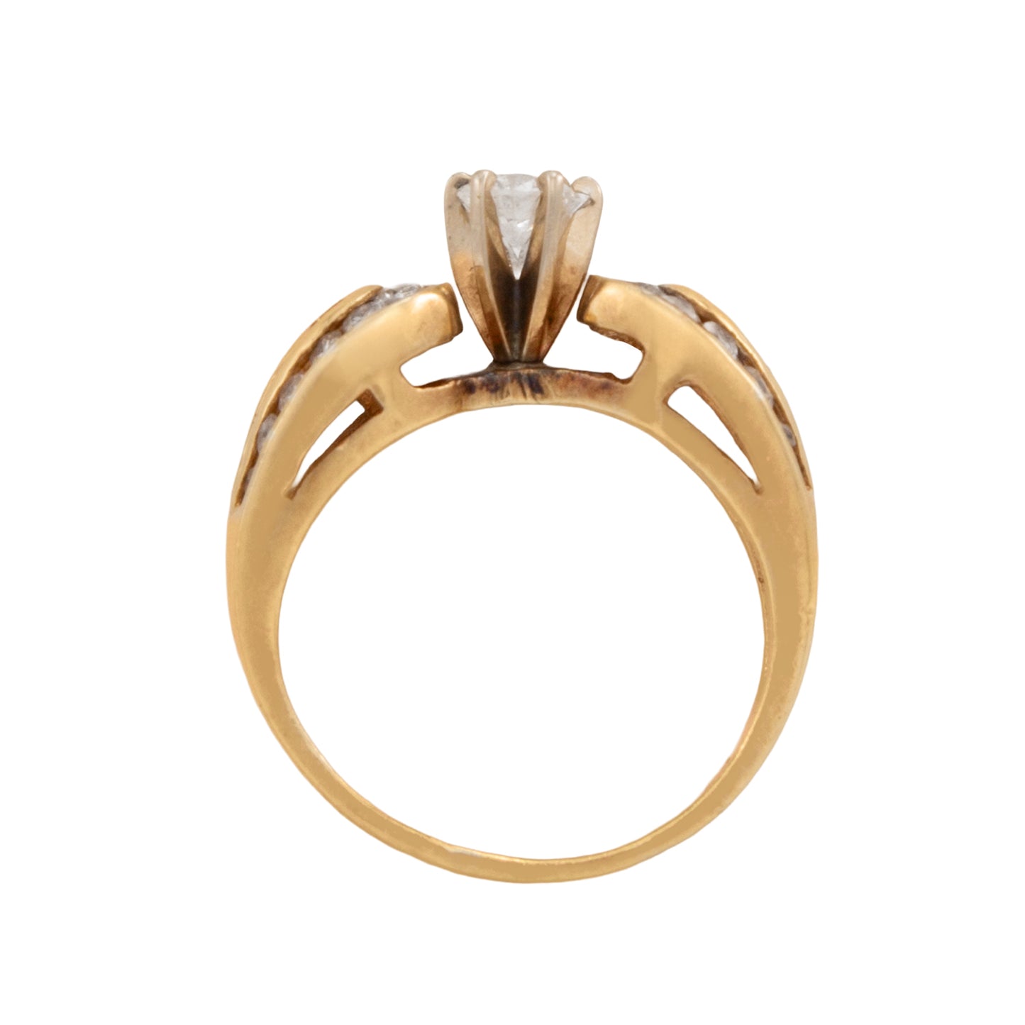 Anillo Solitario con Diamantes