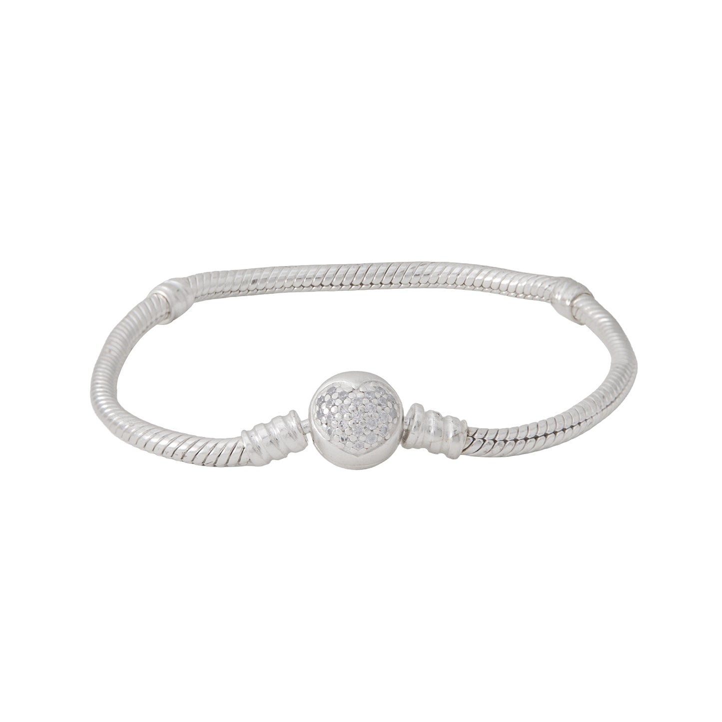 Brazalete Moments Broche Redondo de corazón 17 cm