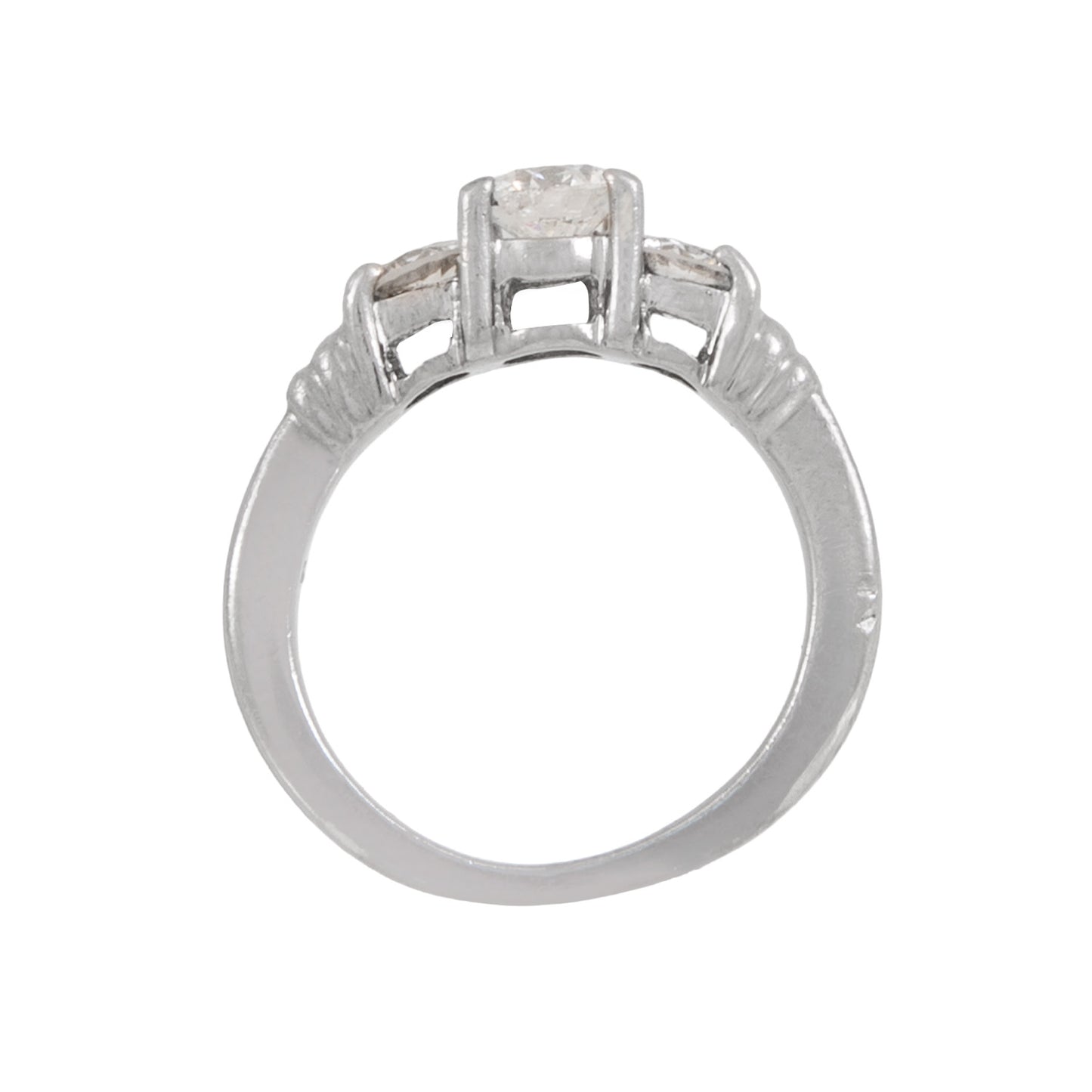 Anillo Trilogia en Platino