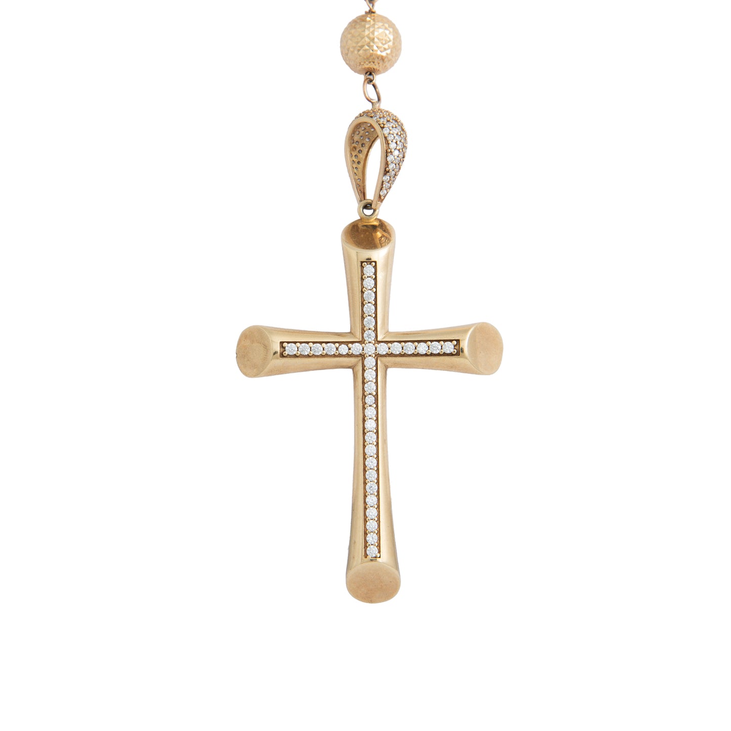 Rosario Con Medalla de San Benito y Cristo