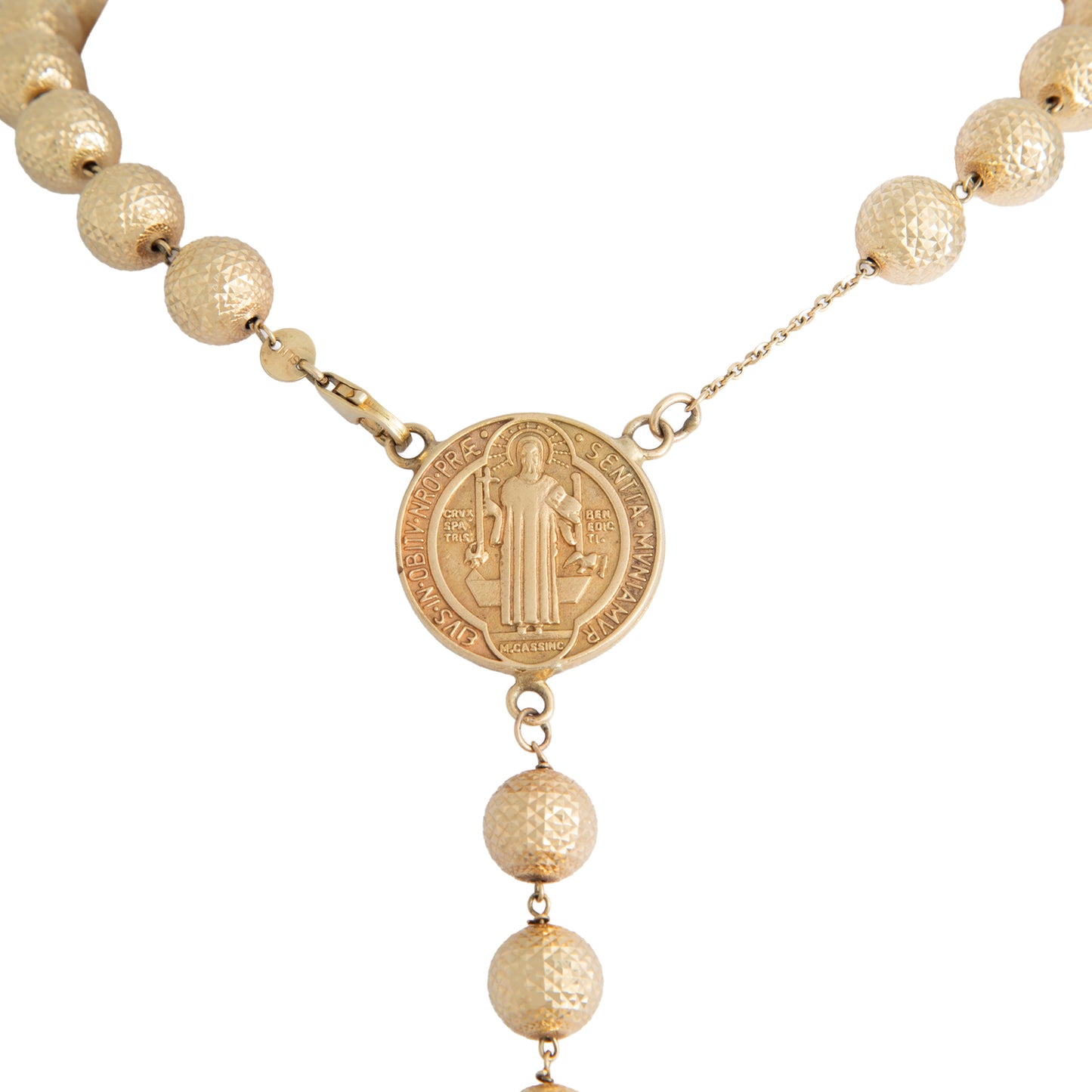 Rosario Con Medalla de San Benito y Cristo