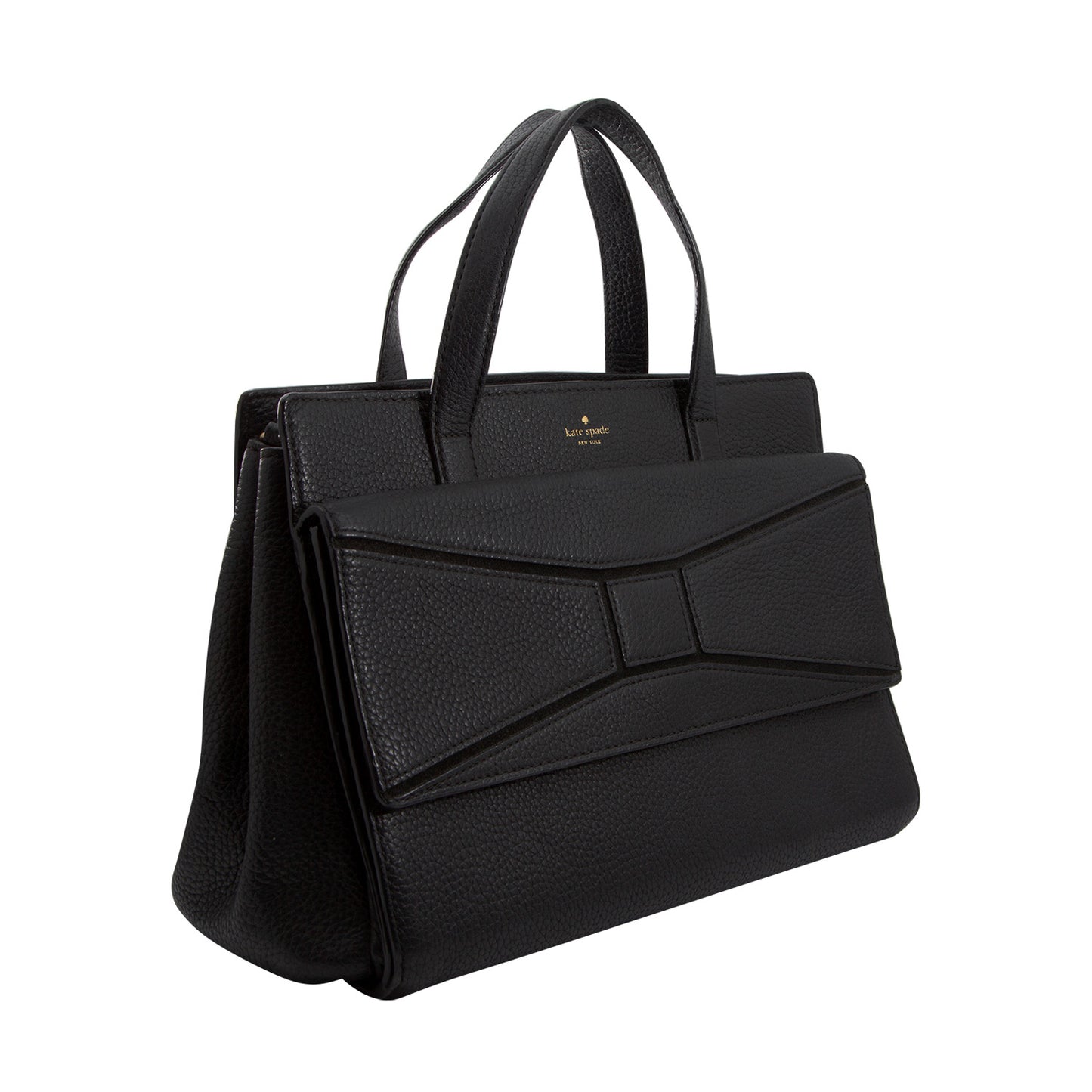 Bolso En Piel Color Negro