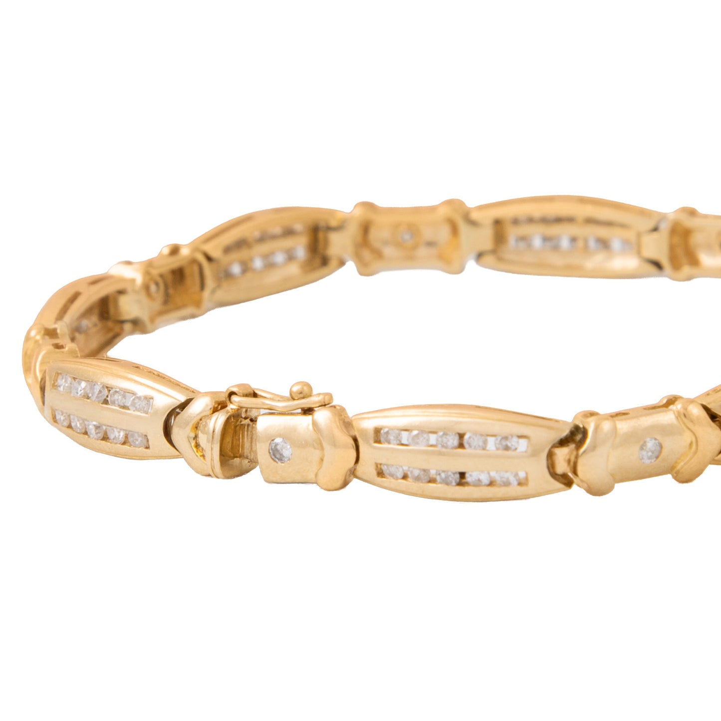 Pulsera de Eslabones con Diamantes