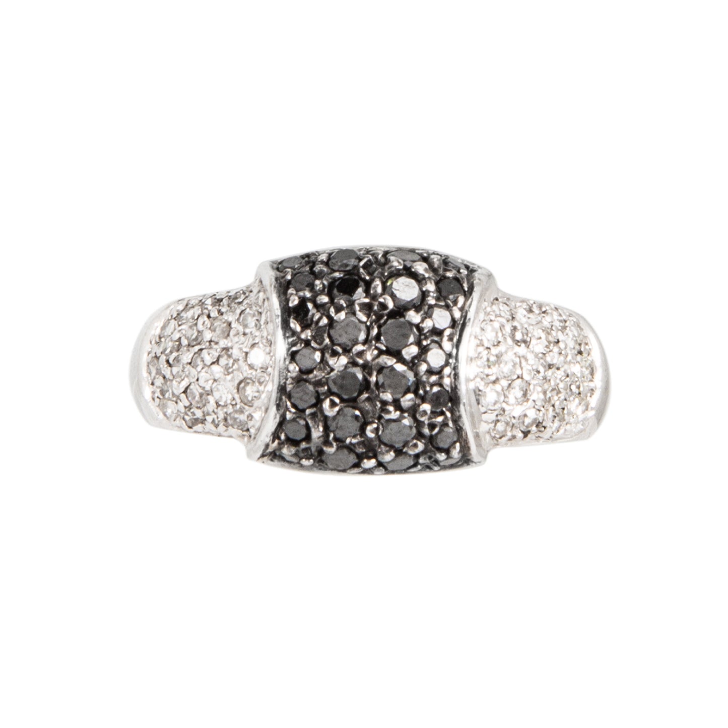 Juego de Aretes y Anillo Oro Blanco