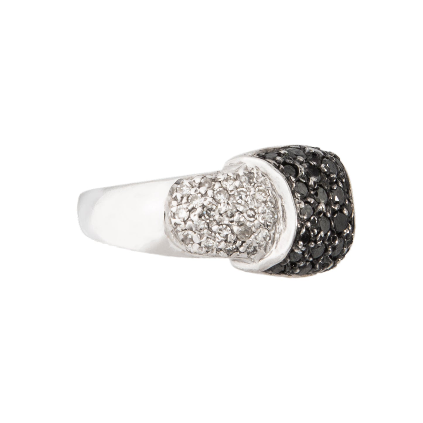 Juego de Aretes y Anillo Oro Blanco