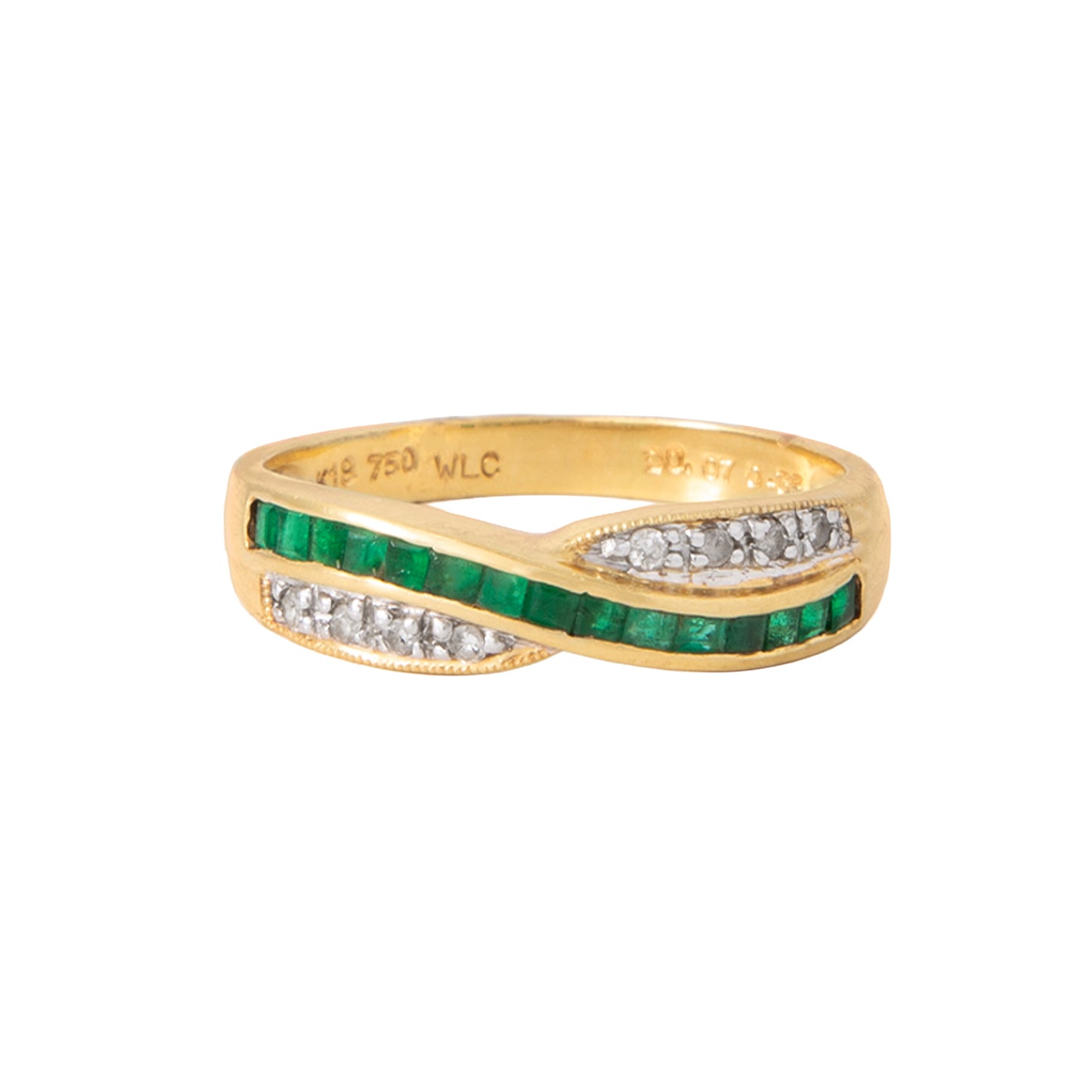 Anillo Diseño Cruzado 18k