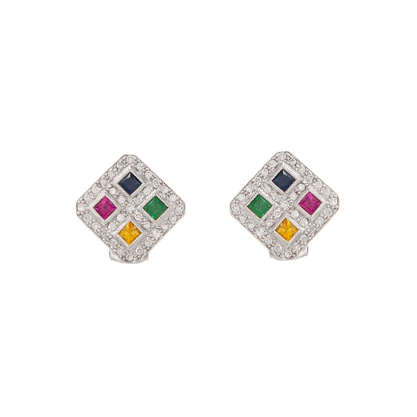 Aretes Diseño Cuadrado
