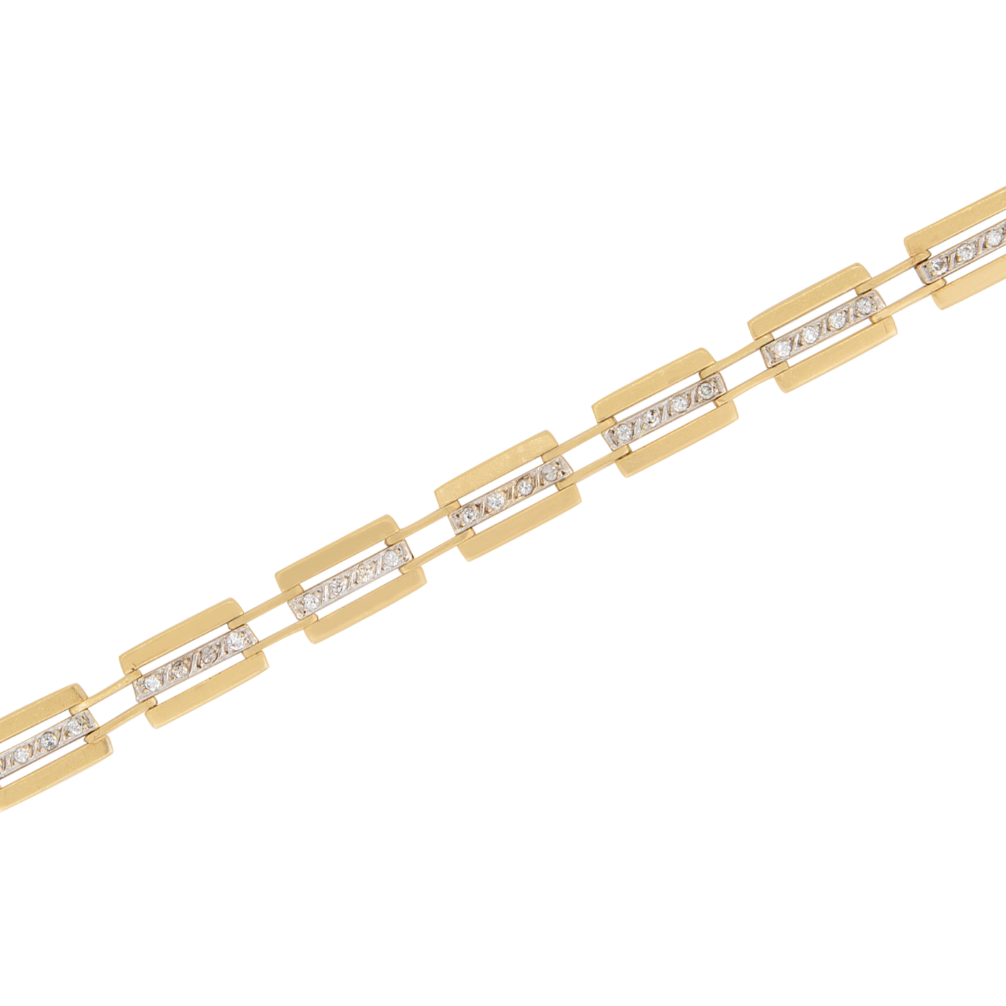 Brazalete de Eslabones Geométricos