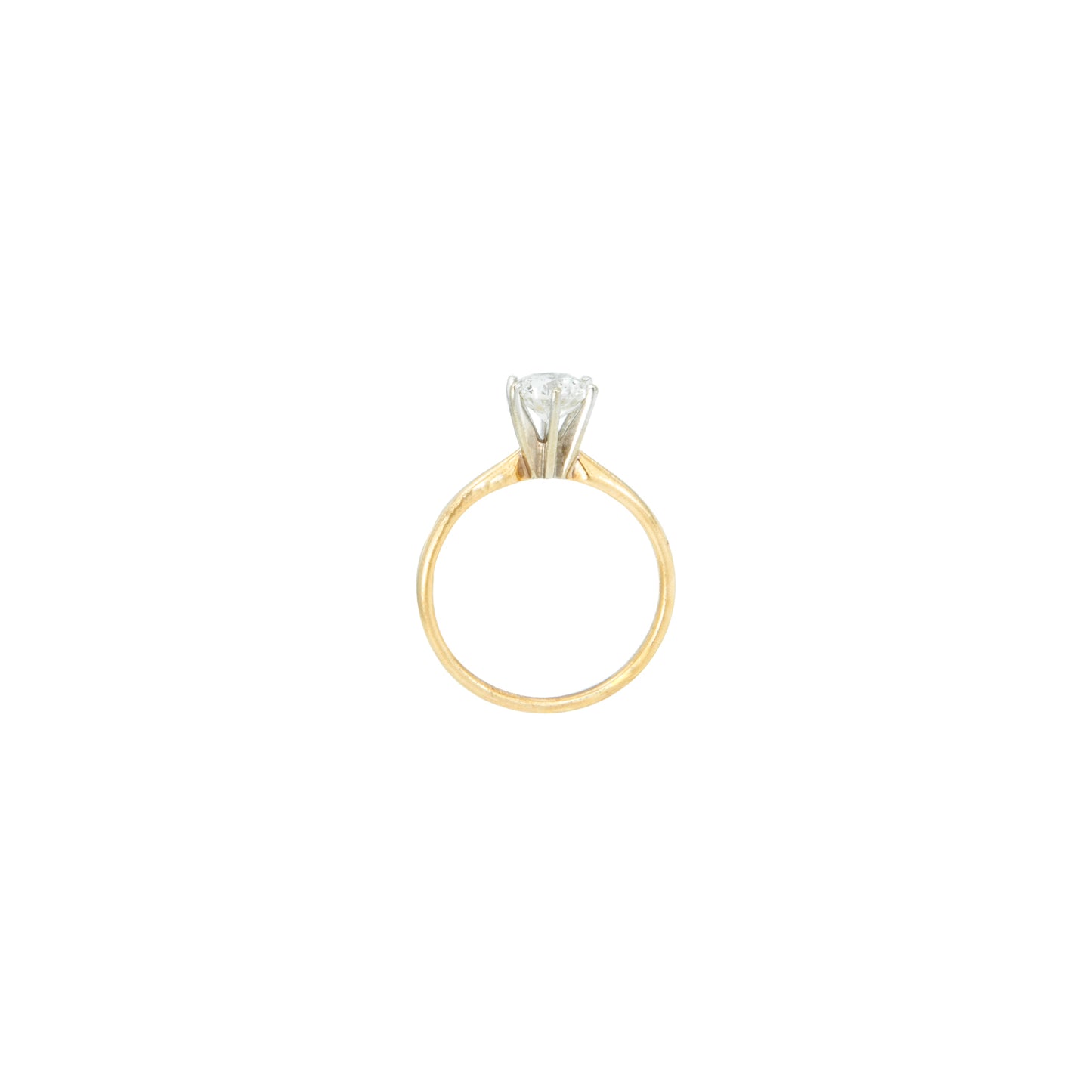 Anillo Solitario oro amarillo .92 CT