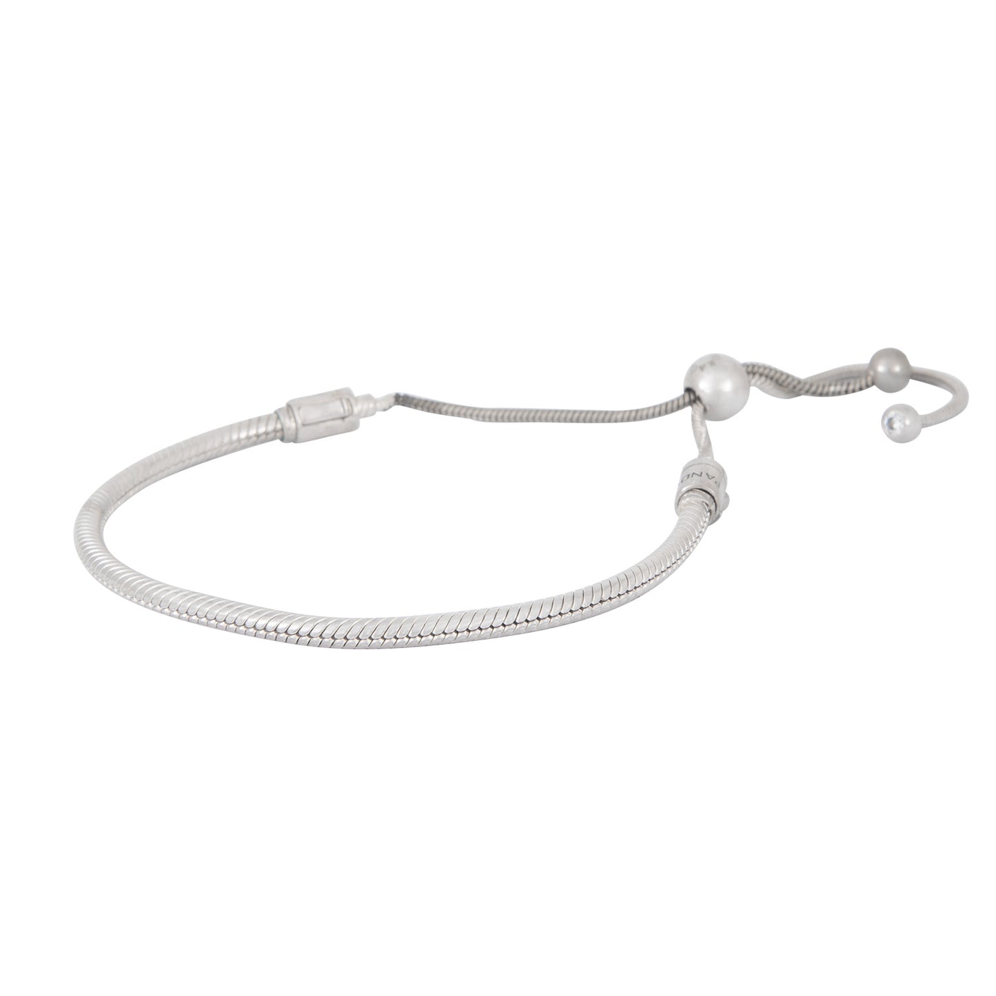 Brazalete Con Circonitas Cúbicas Transparentes y Cierre Deslizante