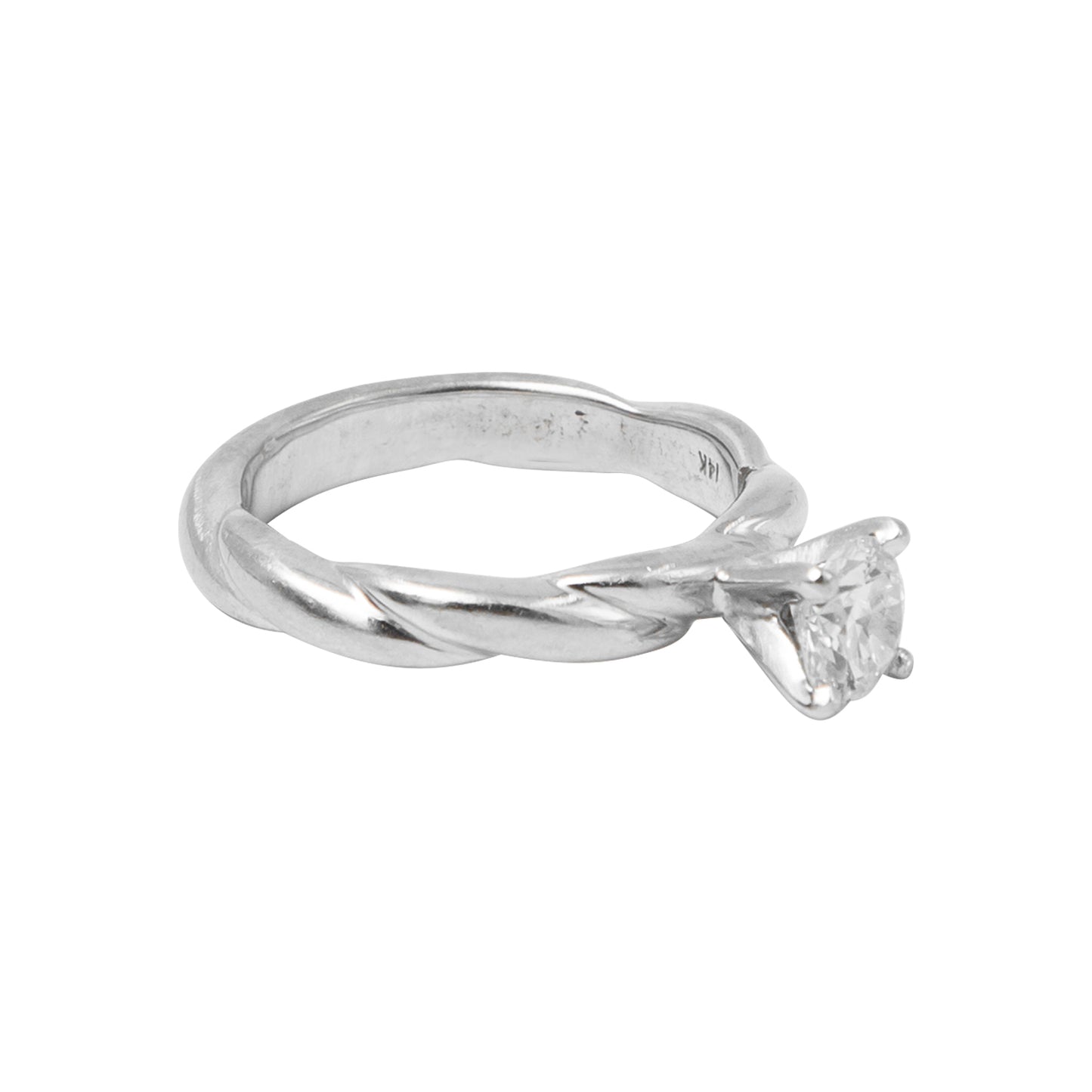 Anillo 0.71 CT oro blanco