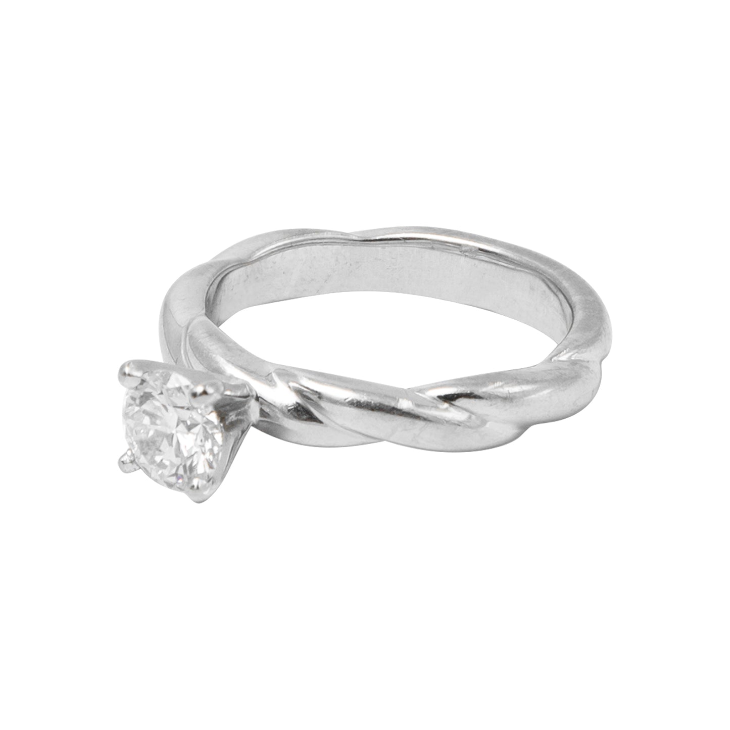 Anillo 0.71 CT oro blanco