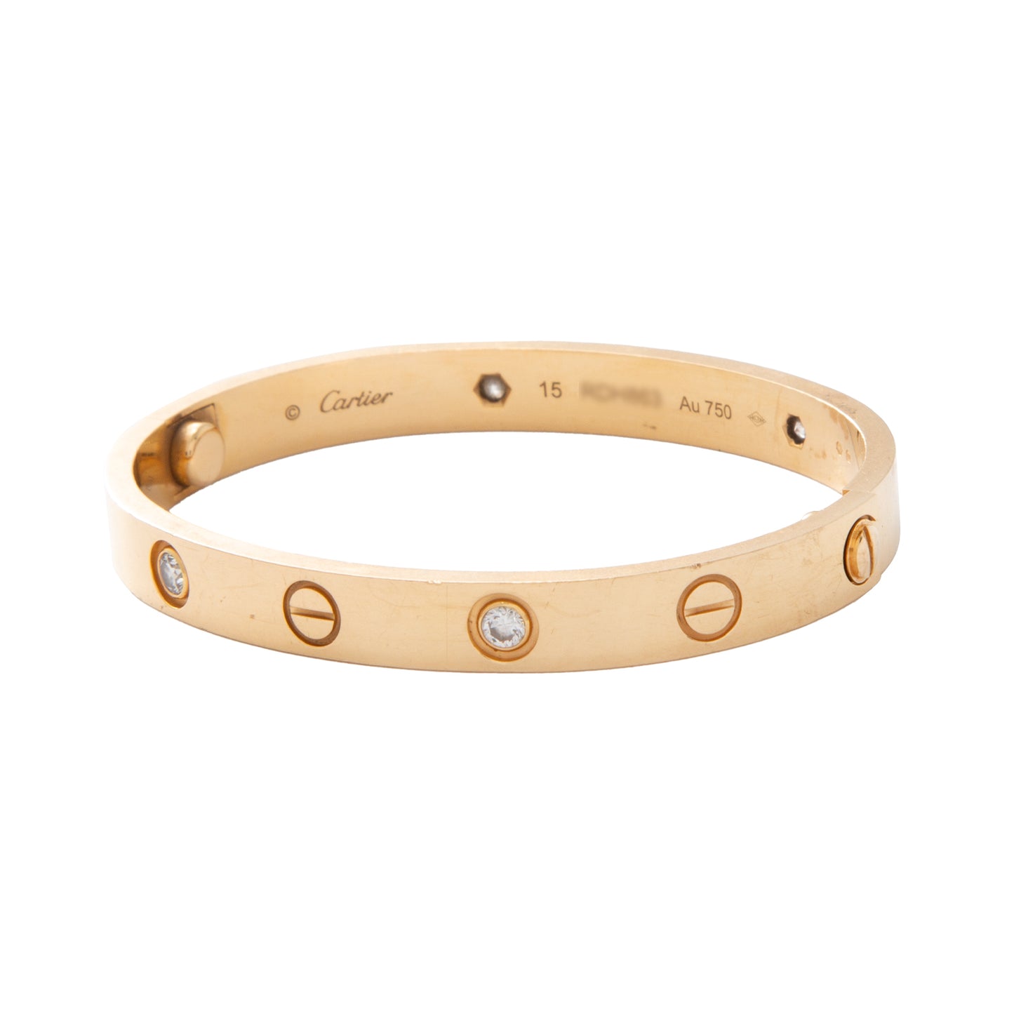 VENDIDO Brazalete Love 4 Diamantes