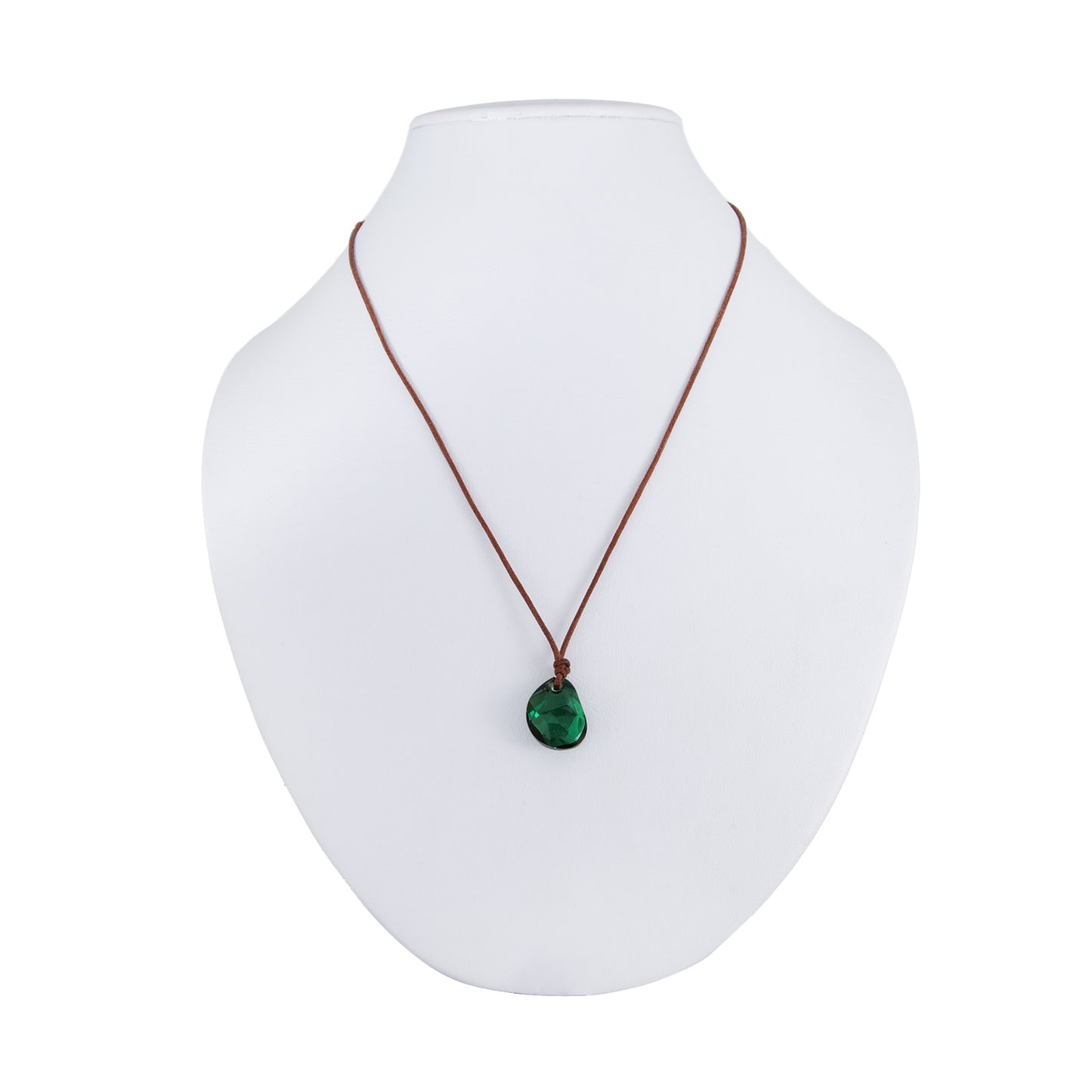 Collar Dije Cristal Verde