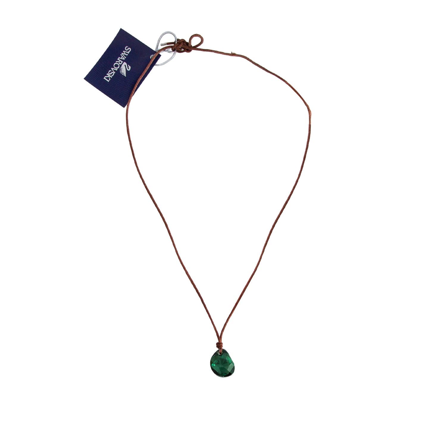 Collar Dije Cristal Verde