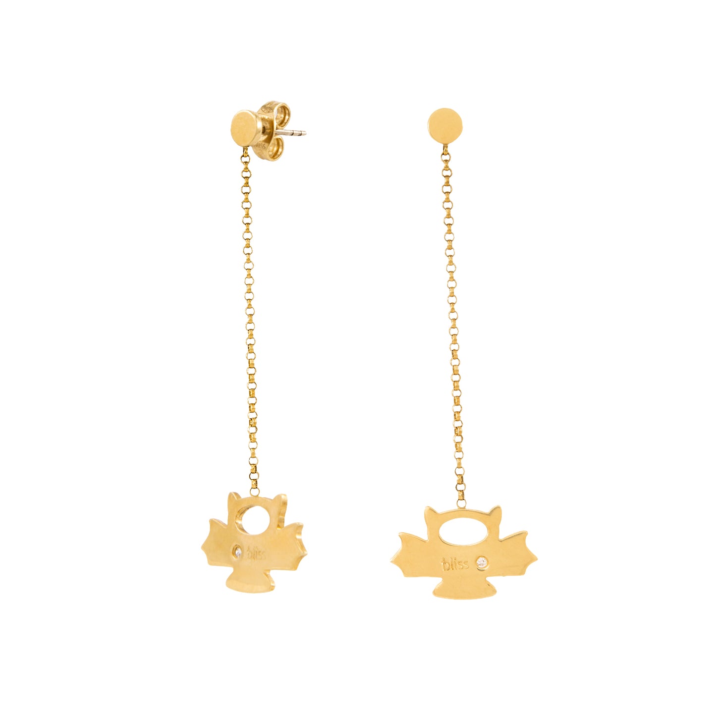 Juego de Aretes y Collar Diseño Murciélago