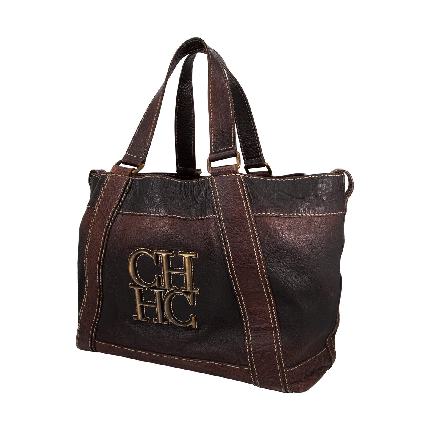 Bolso En Piel Marrón