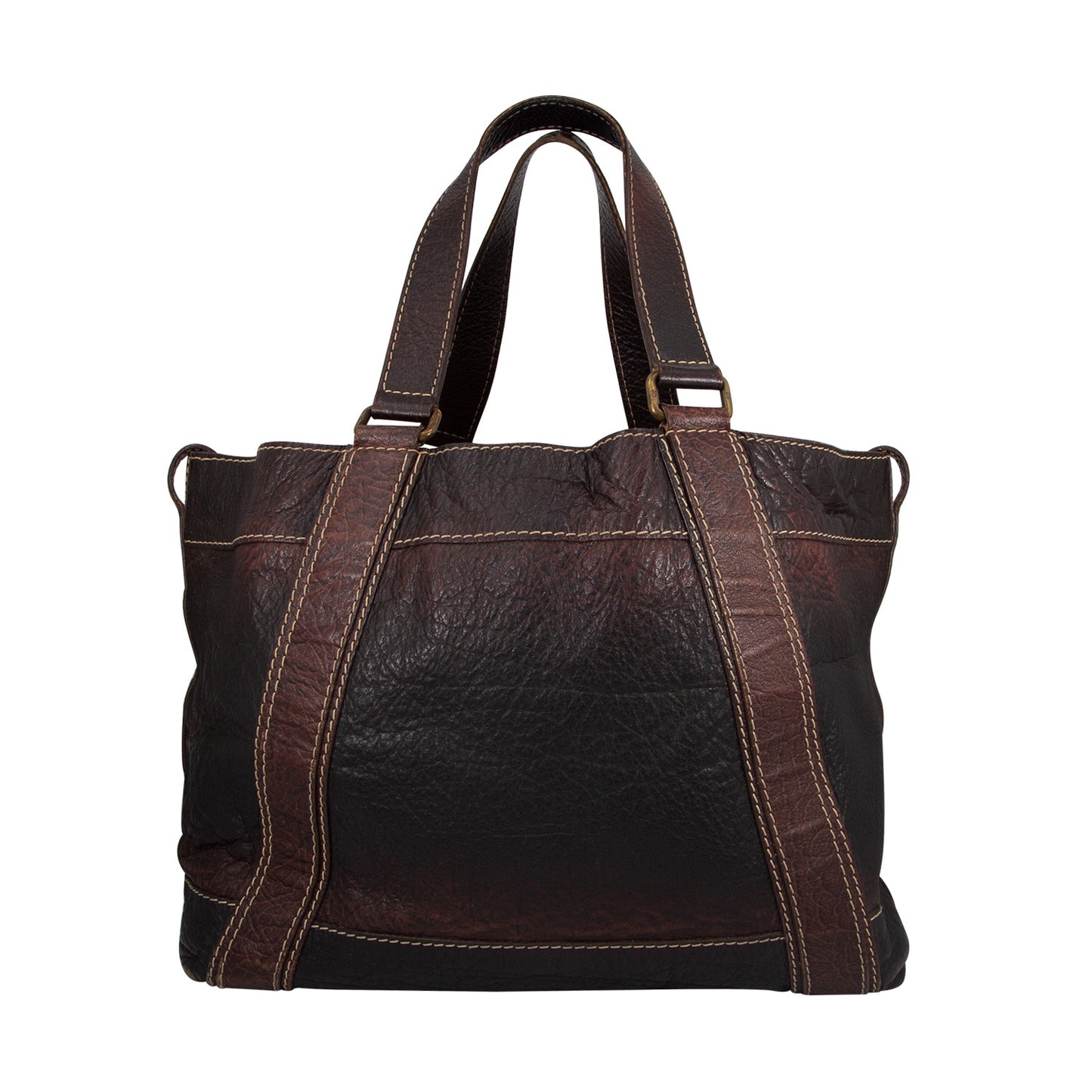 Bolso En Piel Marrón