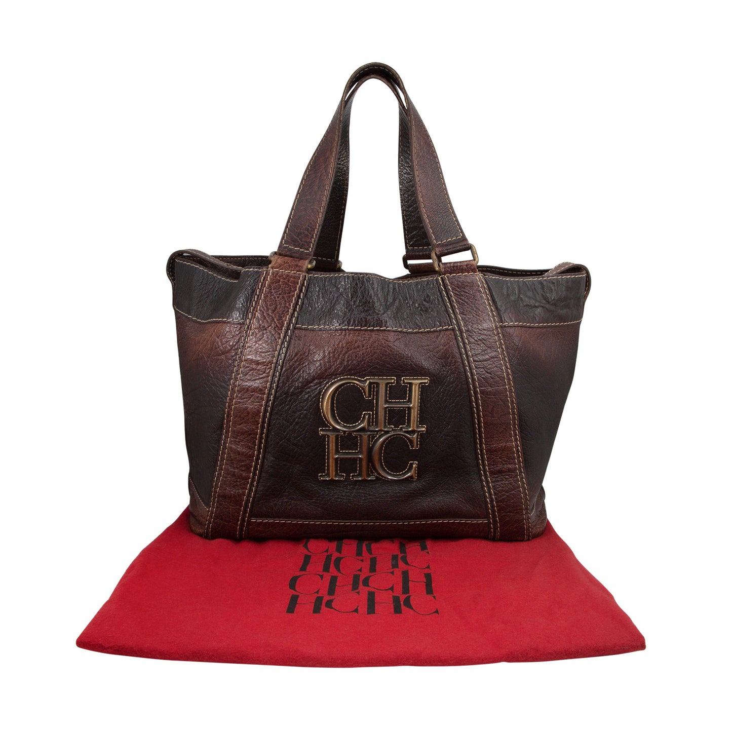 Bolso En Piel Marrón