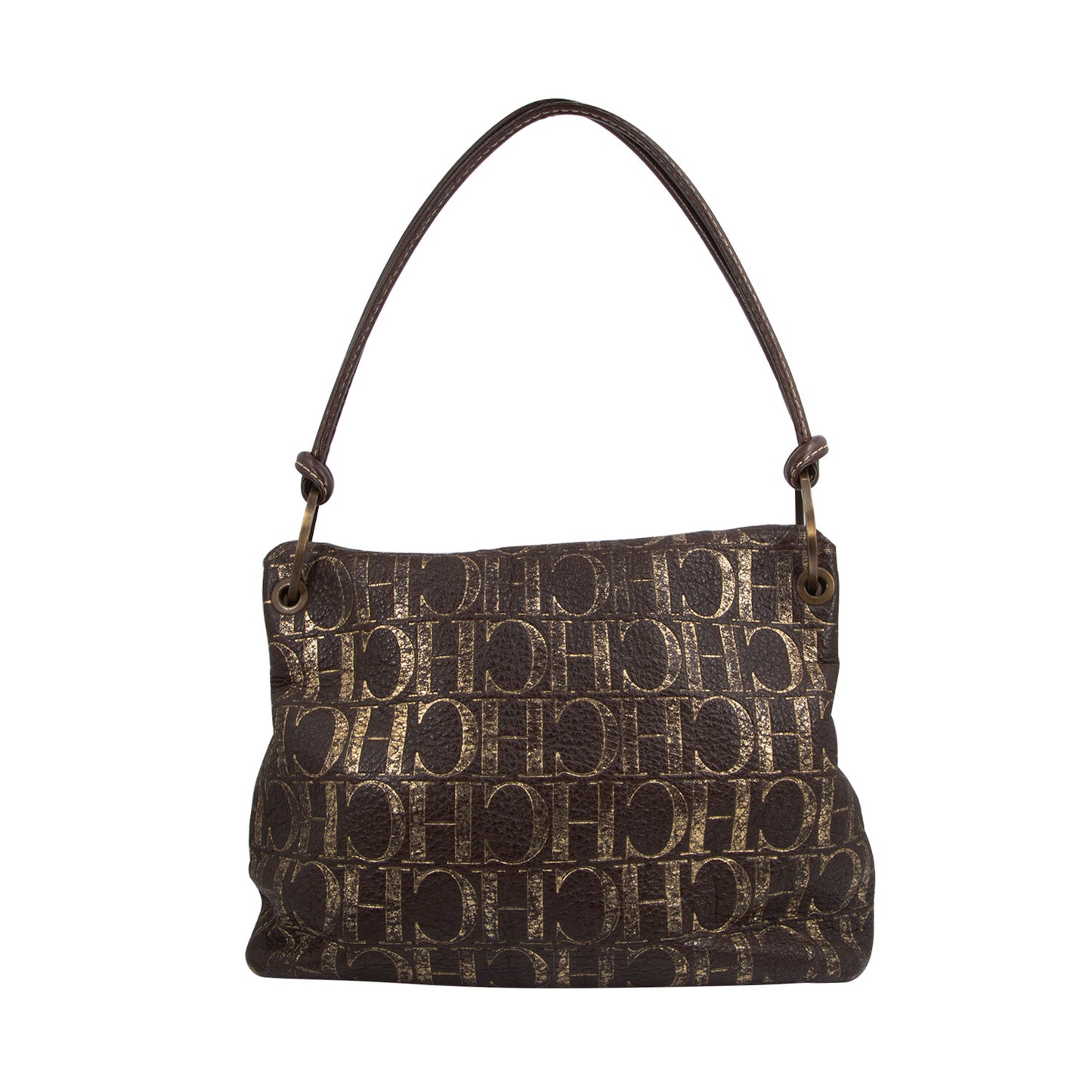Bolso con Monograma Metálico