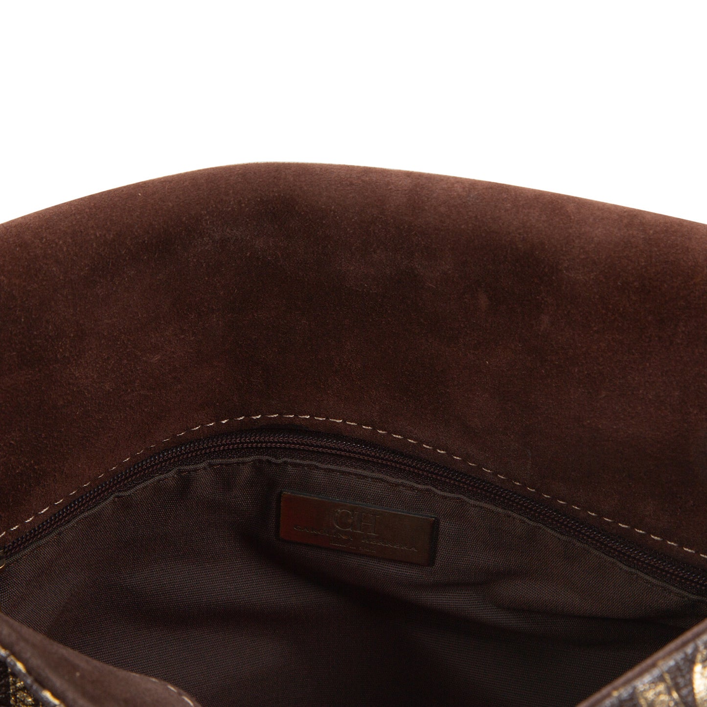 Bolso con Monograma Metálico
