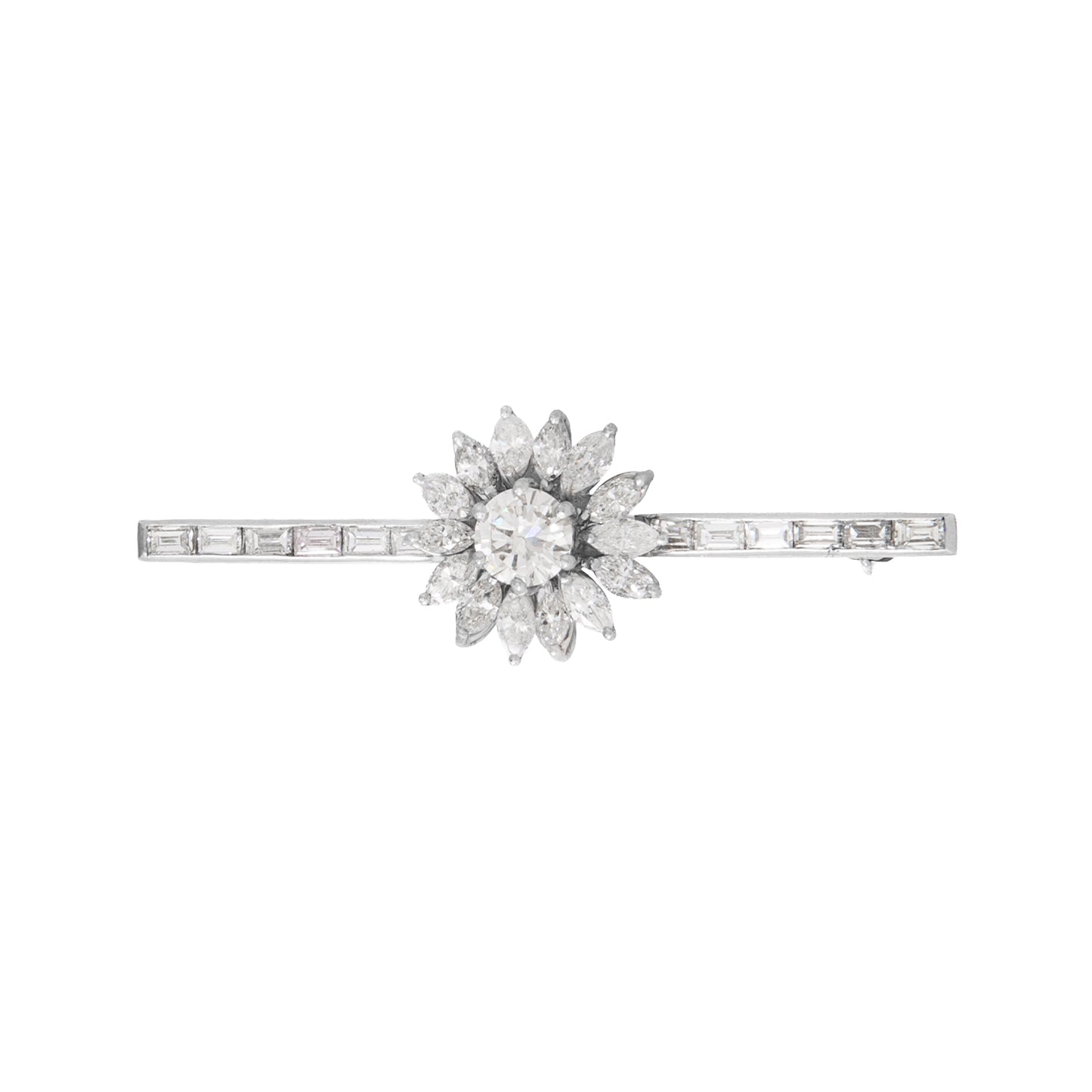 Prendedor Diseño Flor 14k