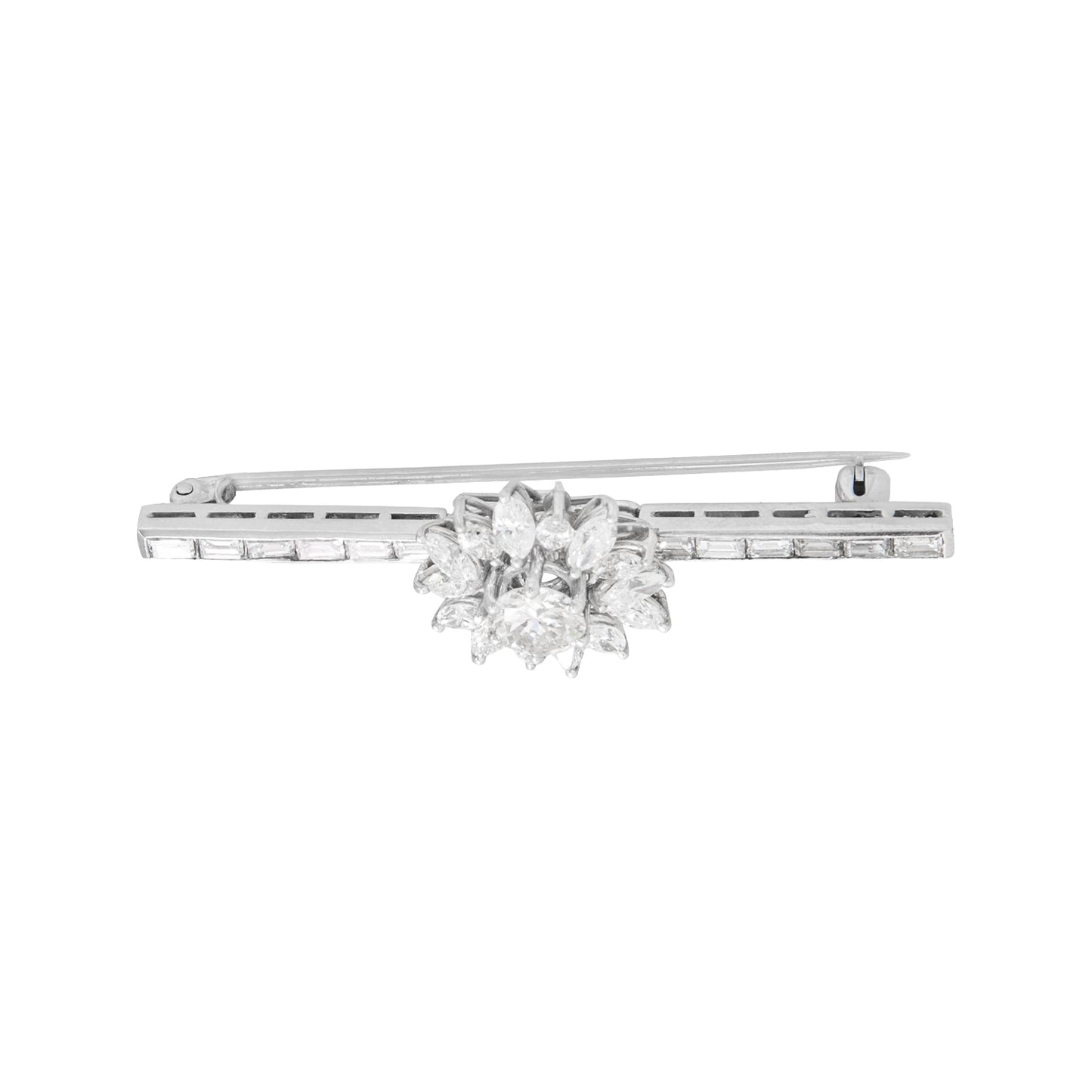 Prendedor Diseño Flor 14k