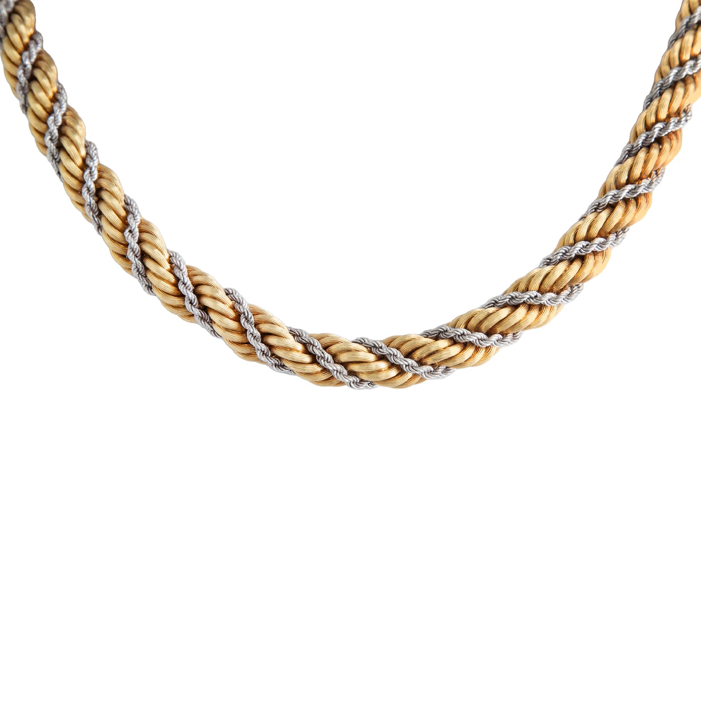 Collar Oro Tejido Torzal