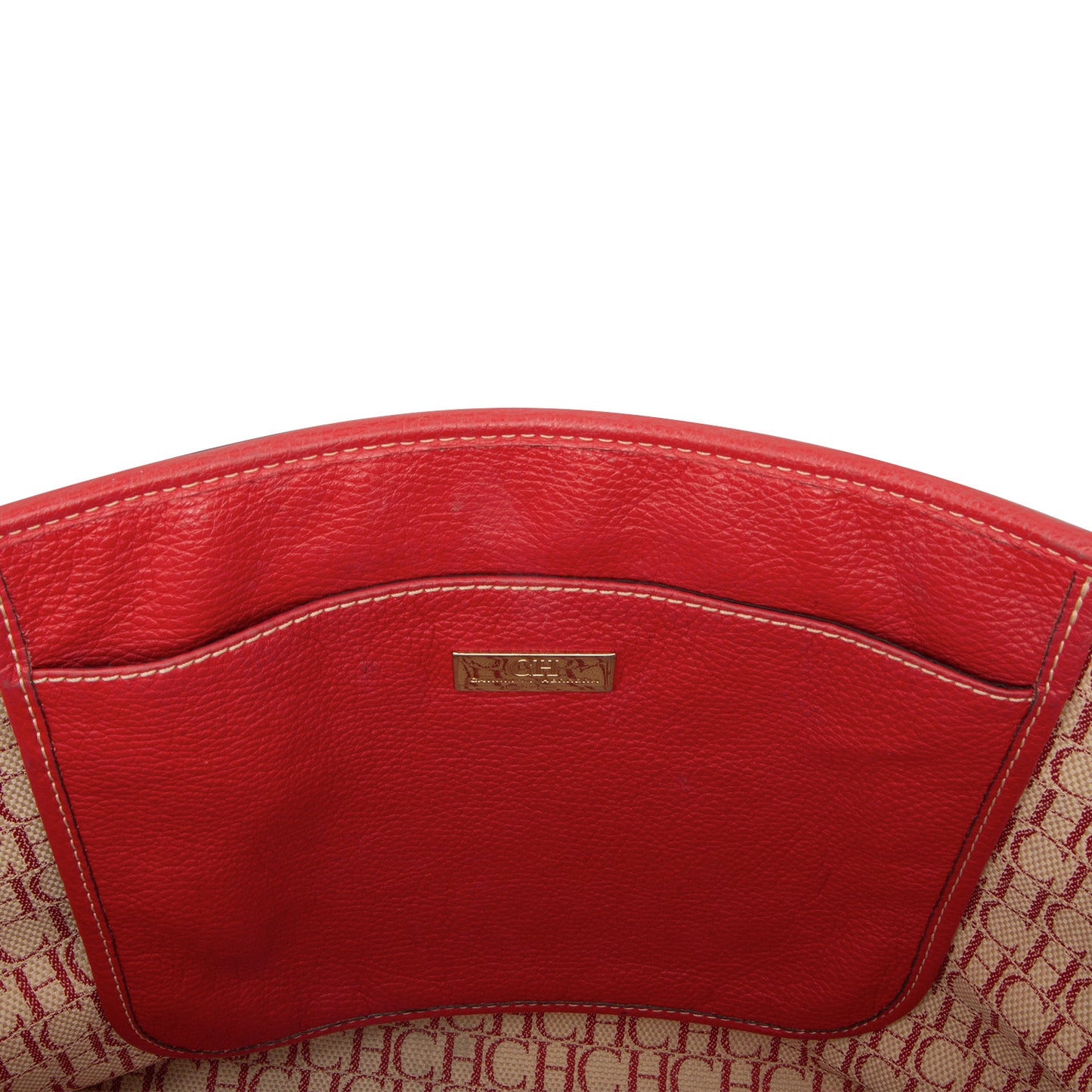 Bolso Tote en Piel Color Rojo