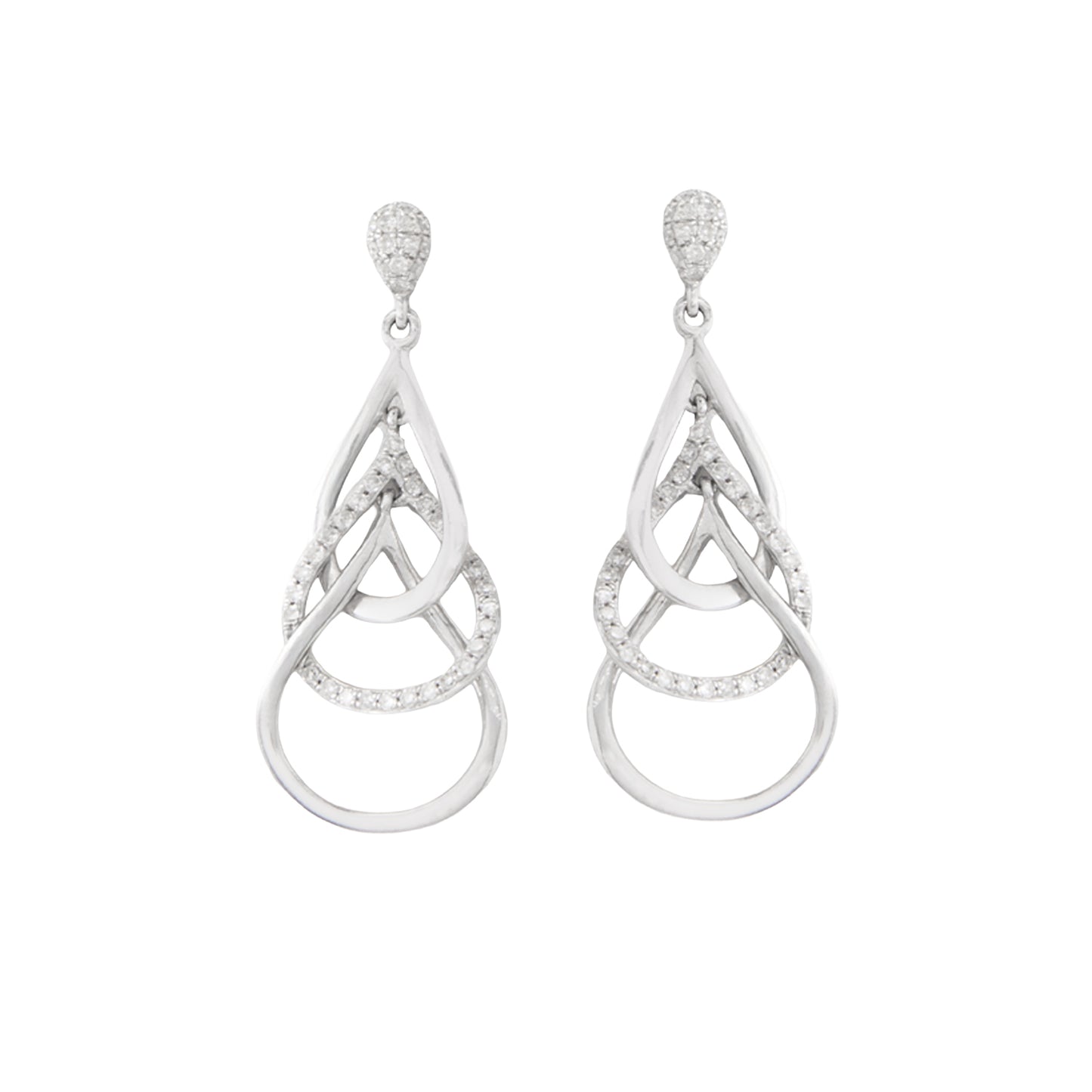 Juego de Aretes y Gargantilla Diseño Gotas