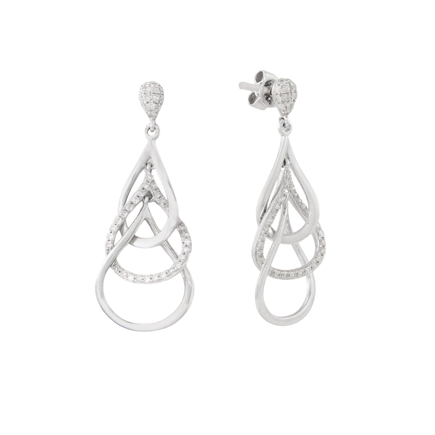 Juego de Aretes y Gargantilla Diseño Gotas