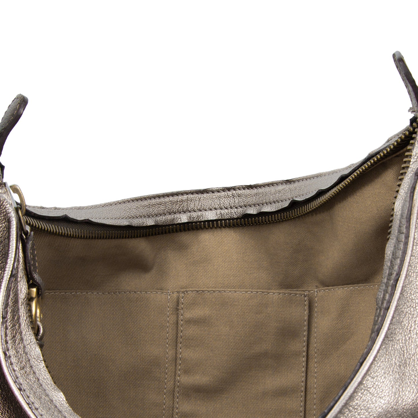Bolso Hobo De Piel Con Borlas