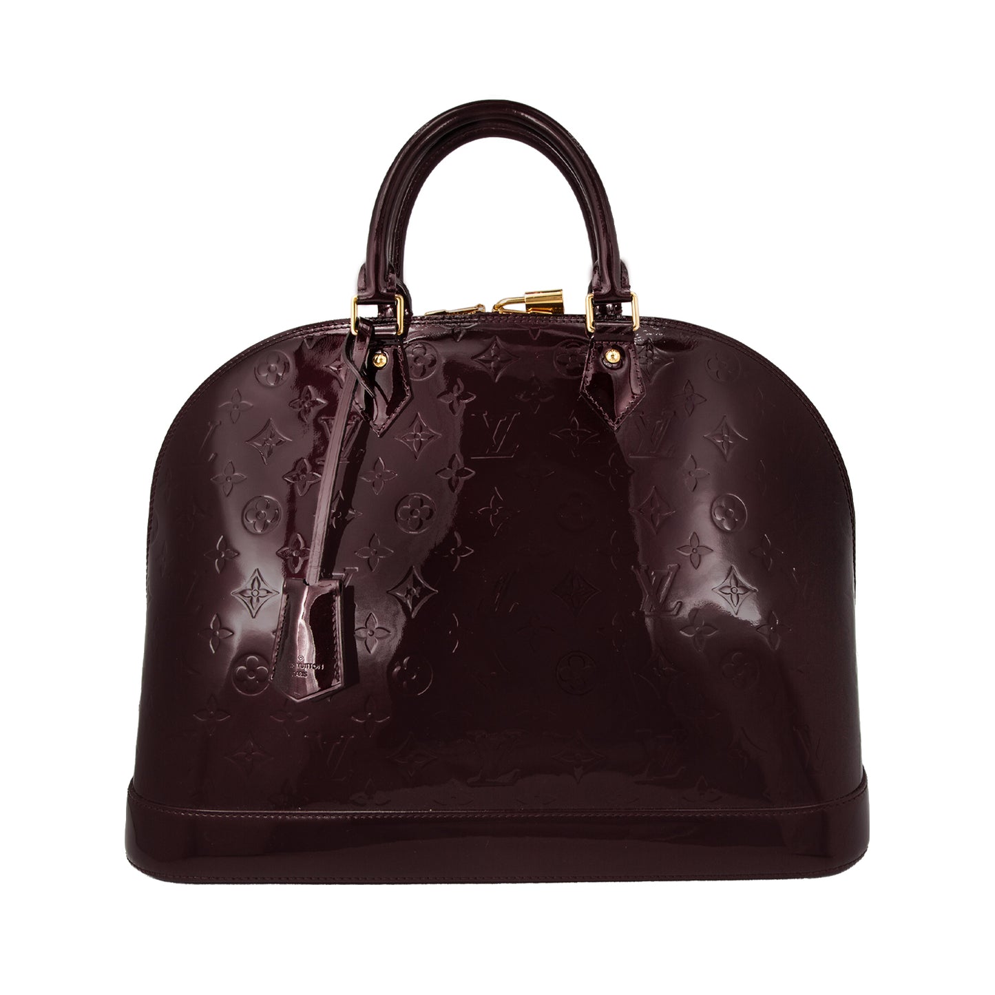 Bolso Alma GM Monogram Vernis Amarante