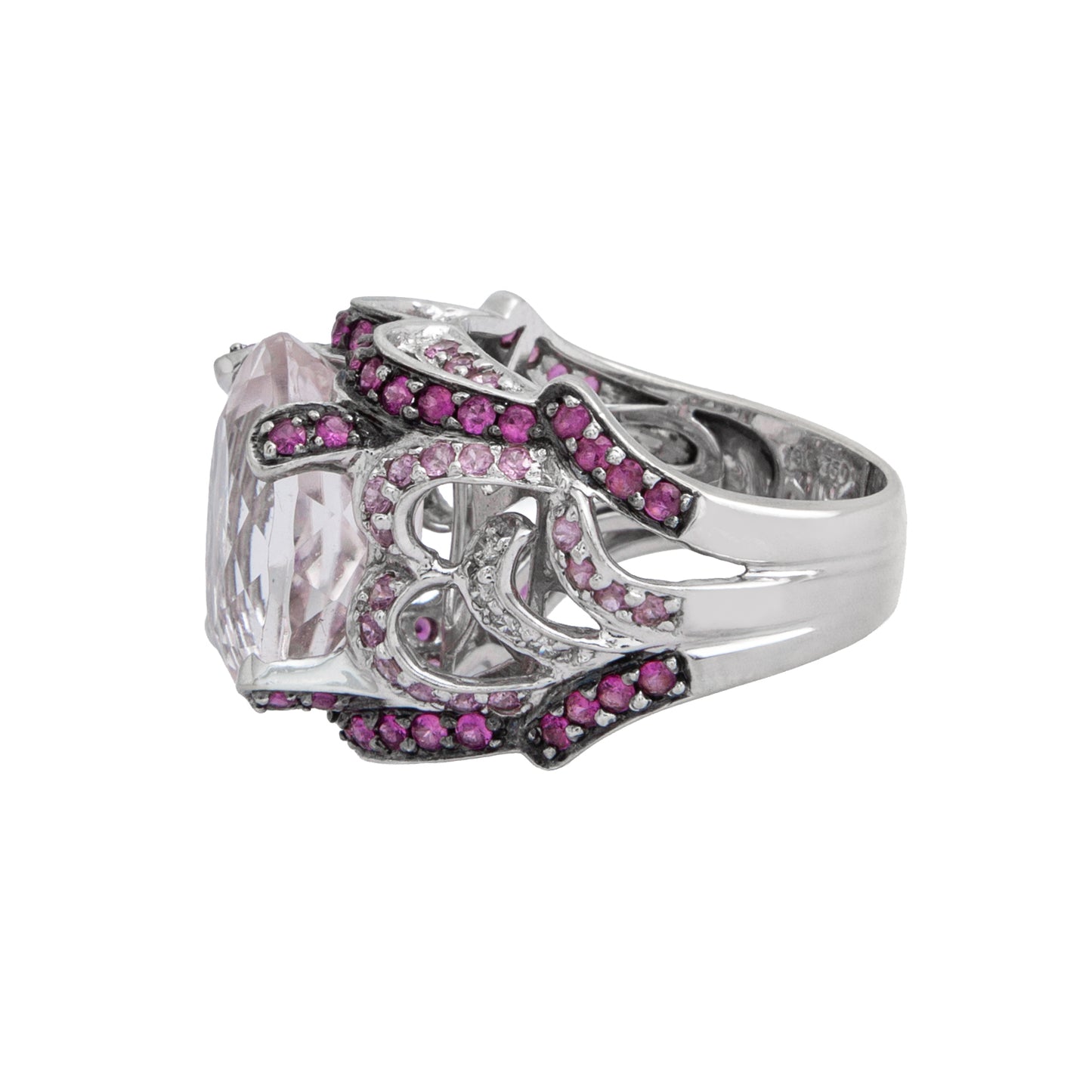 Anillo Diseño Especial Piedra Rosa