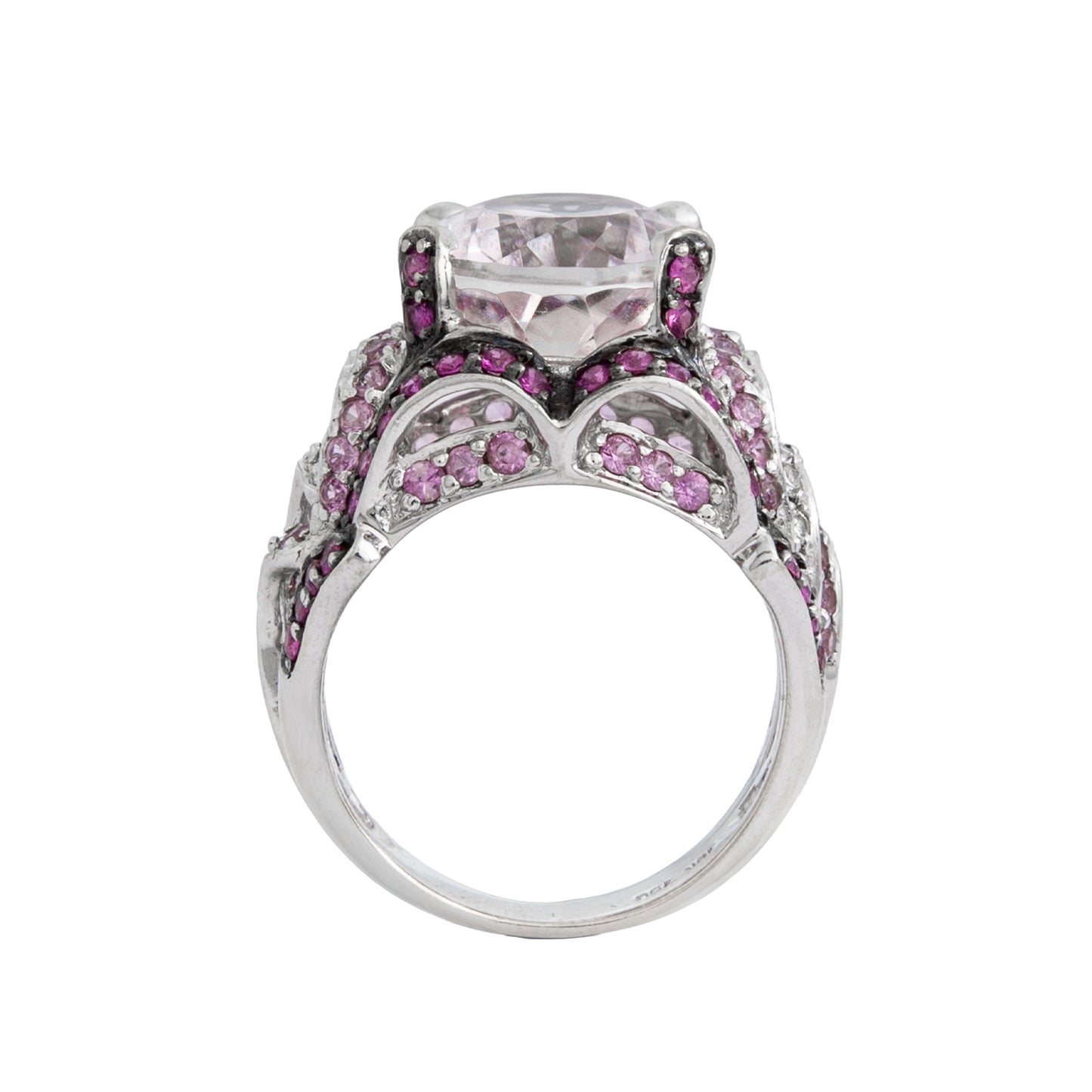 Anillo Diseño Especial Piedra Rosa