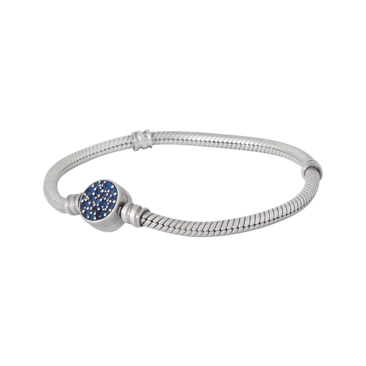 VENDIDO Brazalete Moments con Broche De Disco Azul 16 cm