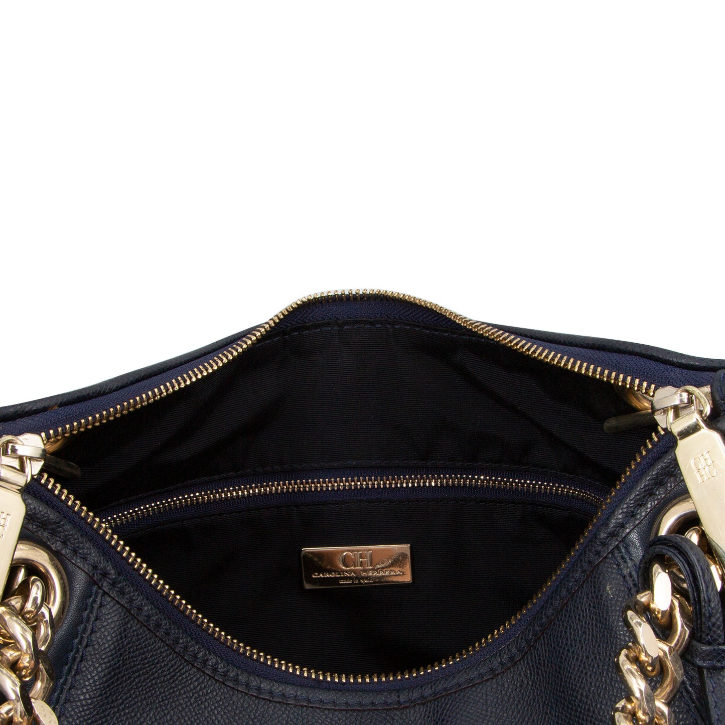 Bolso En Piel Color Azul