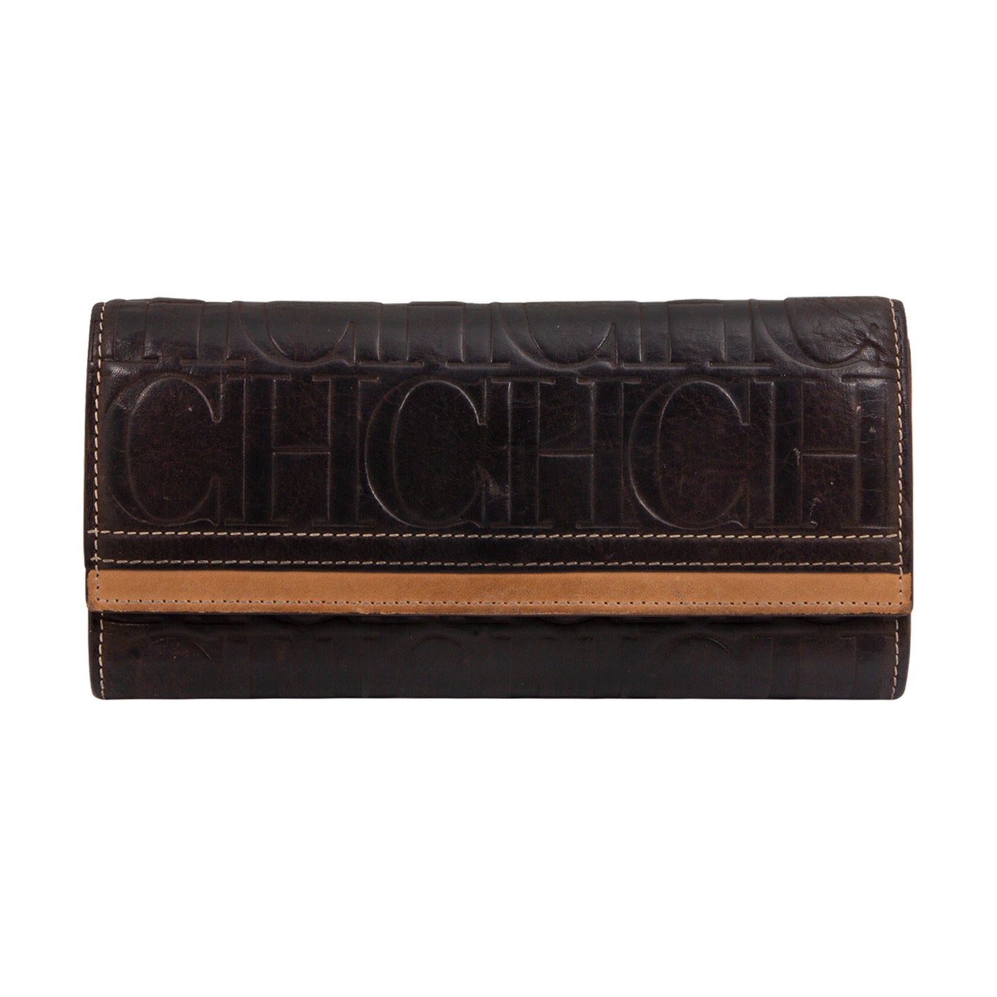 Cartera Monograma CH en Relieve
