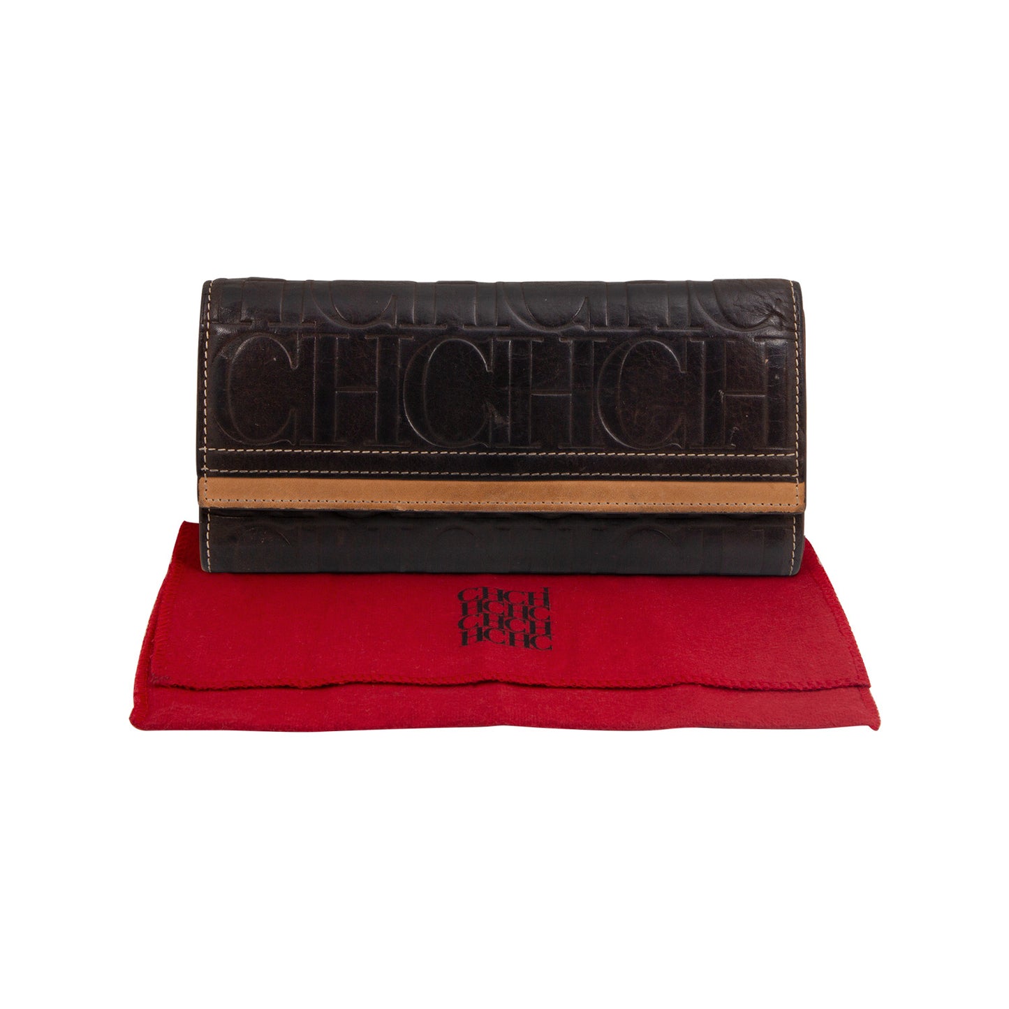 Cartera Monograma CH en Relieve