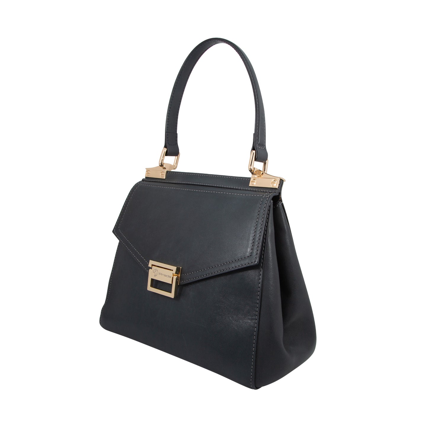 Bolso En Piel Azul