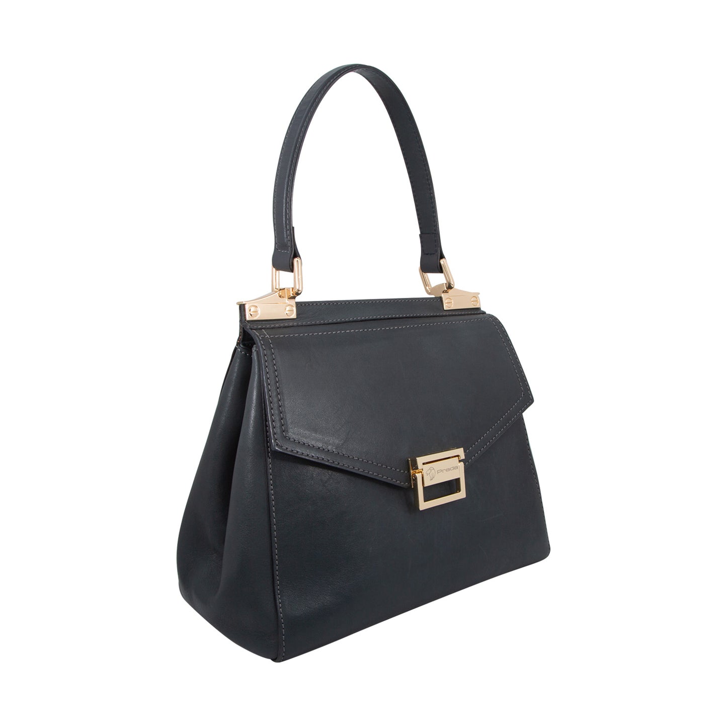 Bolso En Piel Azul