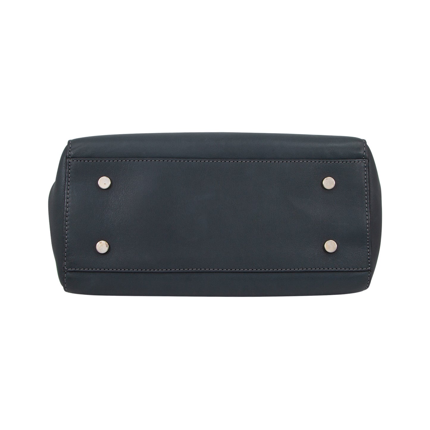 Bolso En Piel Azul