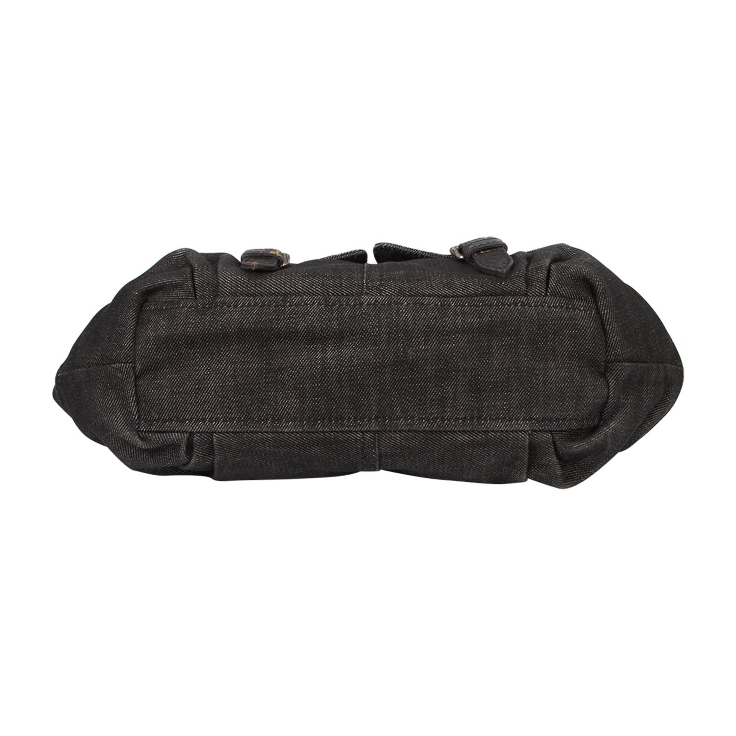 Bolso en Denim Negro con Apliques de Cristal