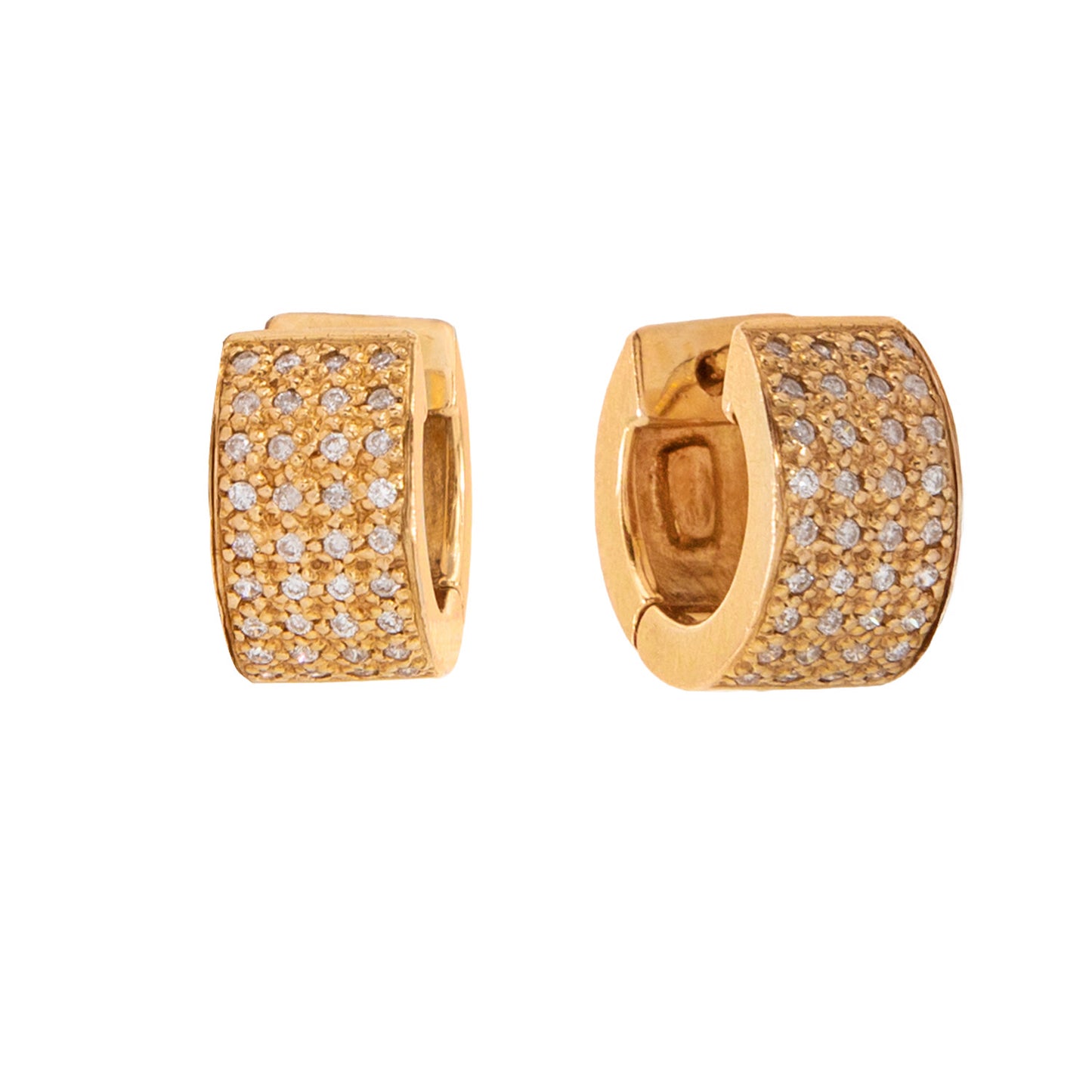 Aretes Huggies Oro Amarillo