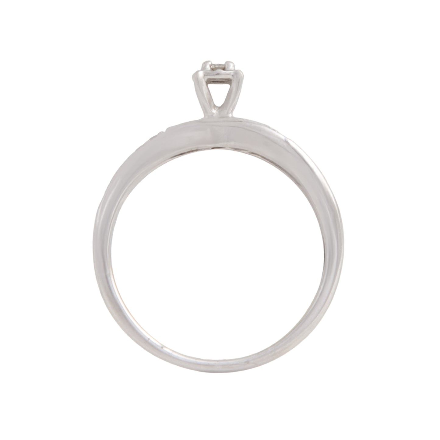 Anillo Solitario Entrelazado