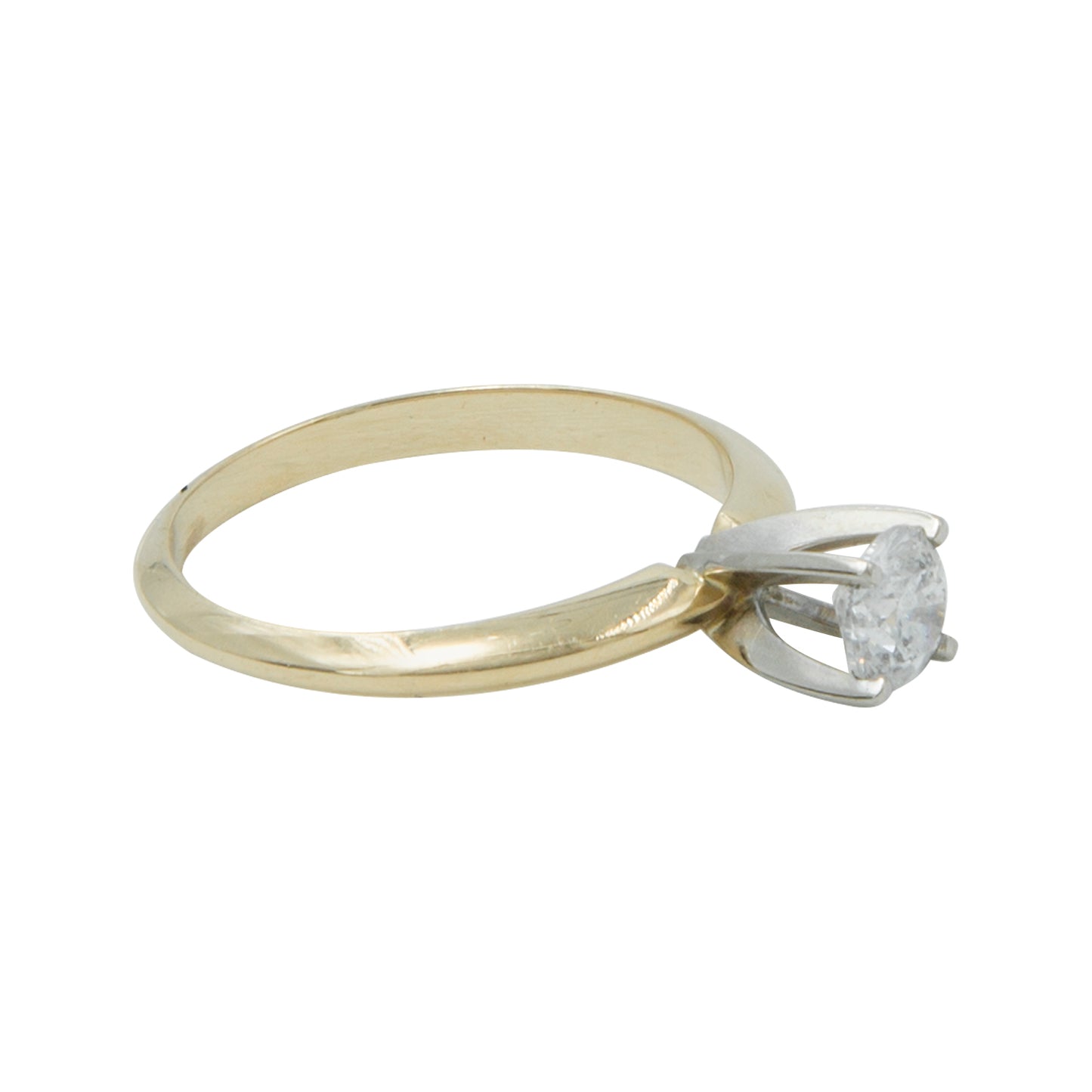 Anillo Solitario en Oro Amarillo