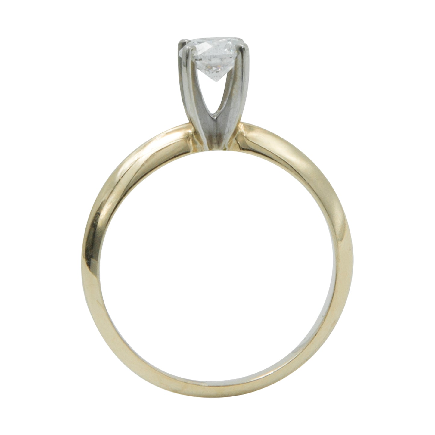 Anillo Solitario en Oro Amarillo