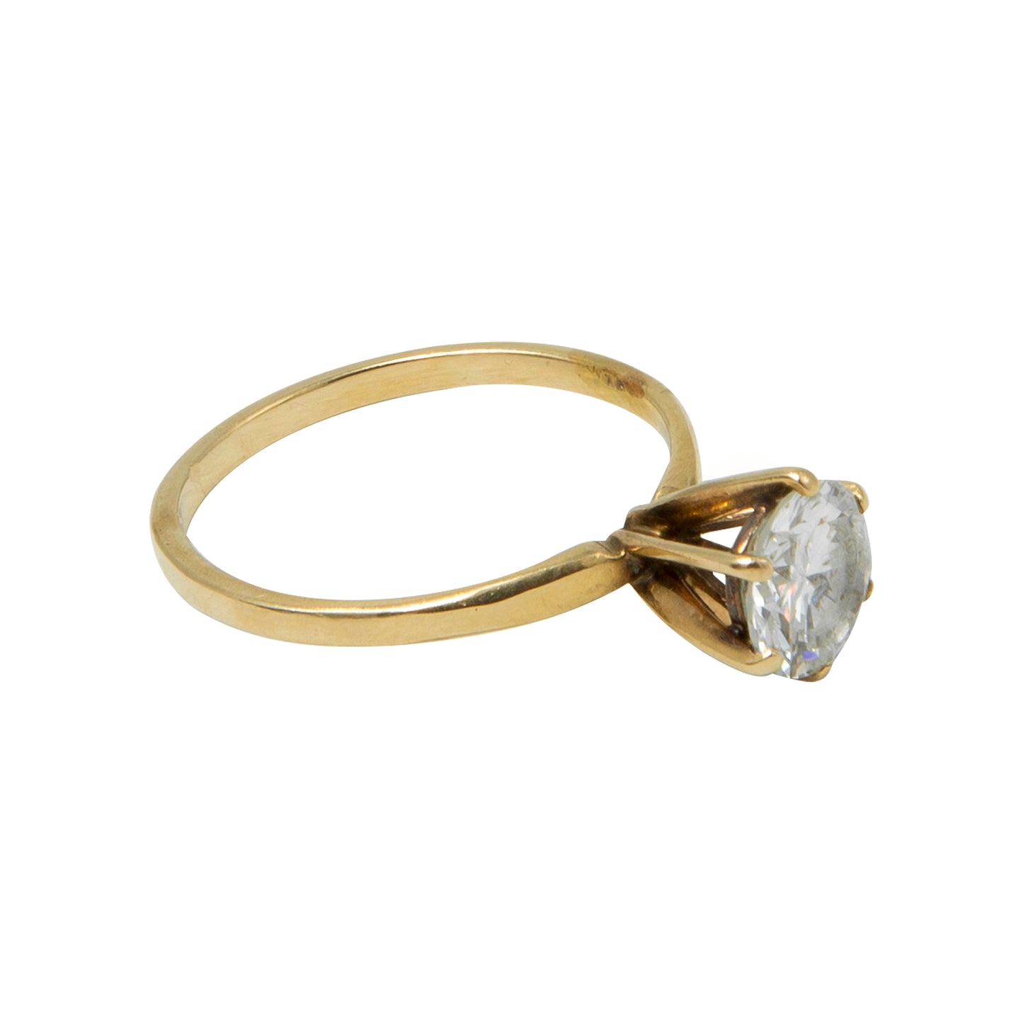 Anillo Solitario 1.18 CT Claridad SI2