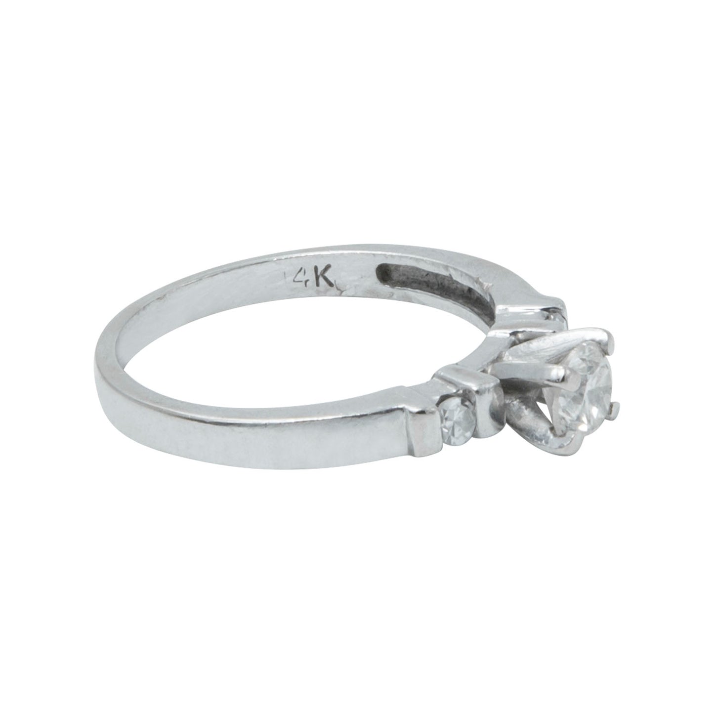 Anillo solitario 14k 0.35CT