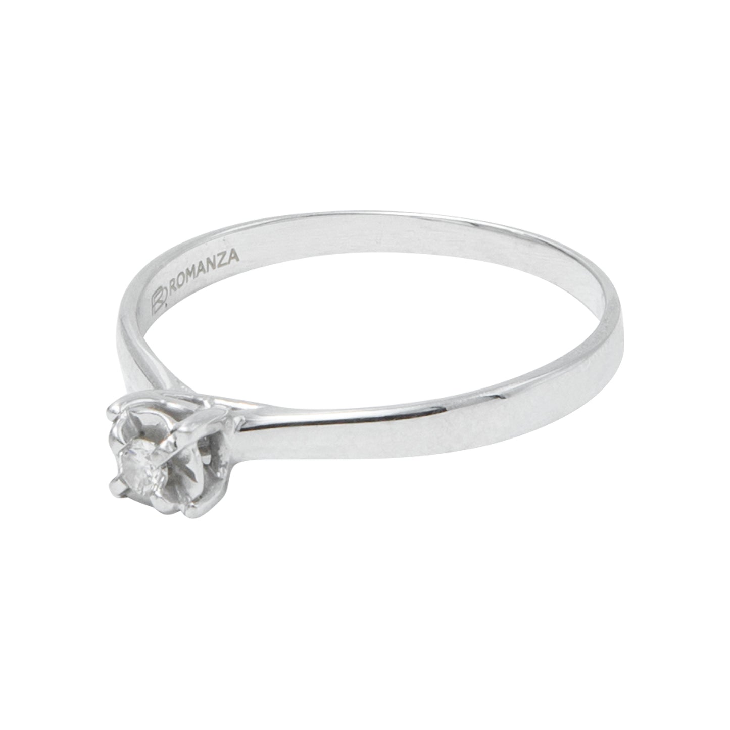 VENDIDO Anillo Oro Blanco 0.04 CT
